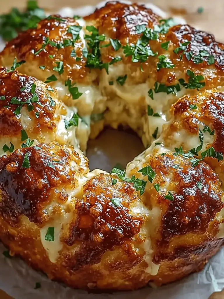 Chicken Alfredo Monkey Bread