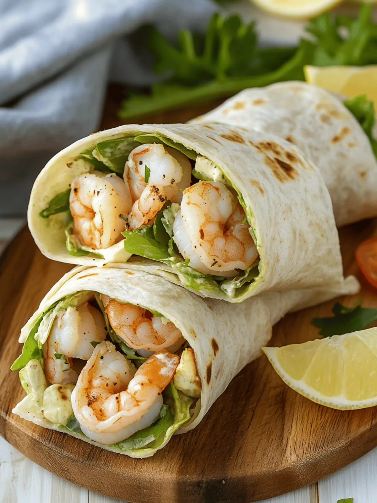 Grilled Shrimp Caesar Wraps