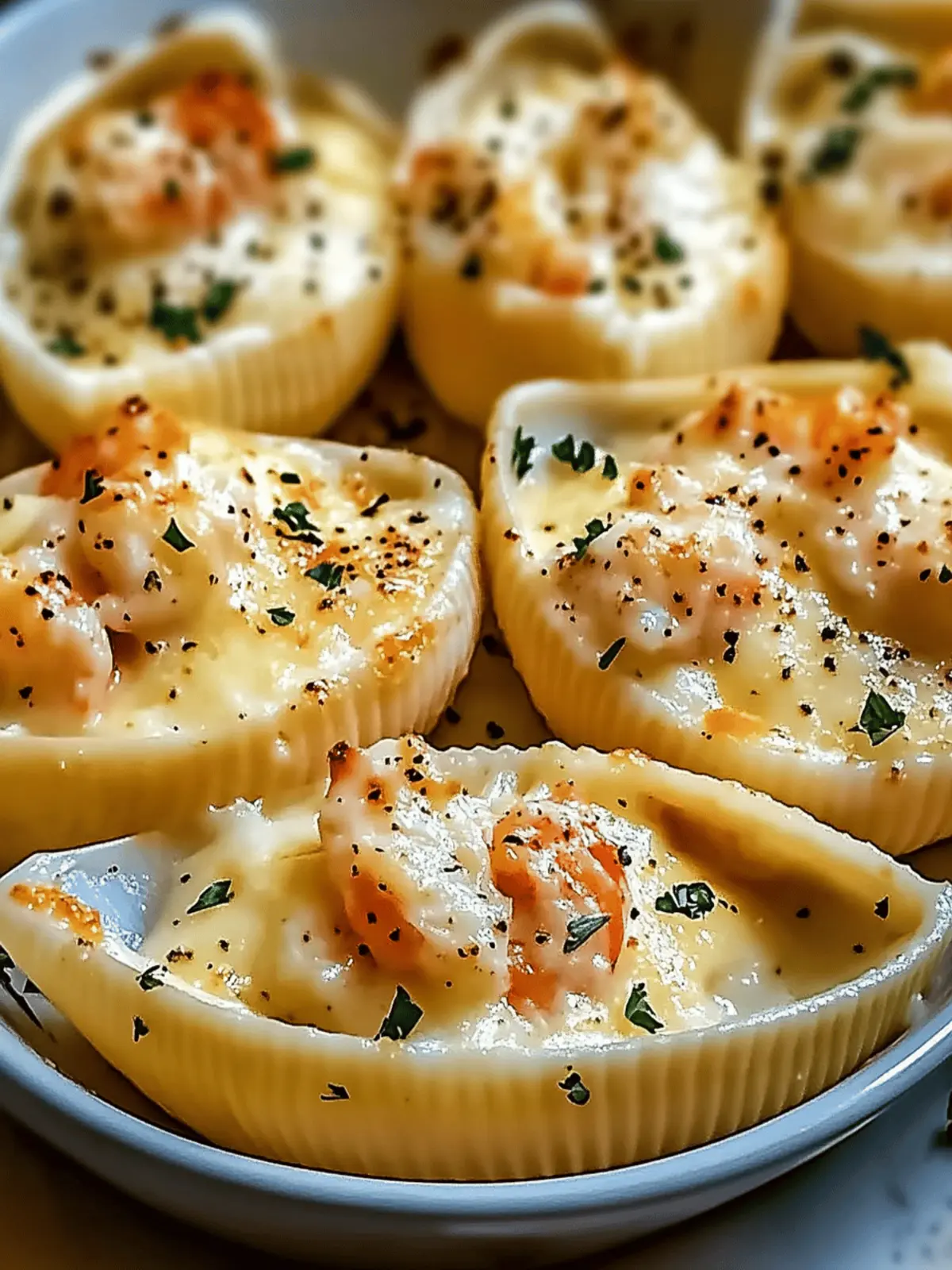 Creamy Seafood Stuffed Shells