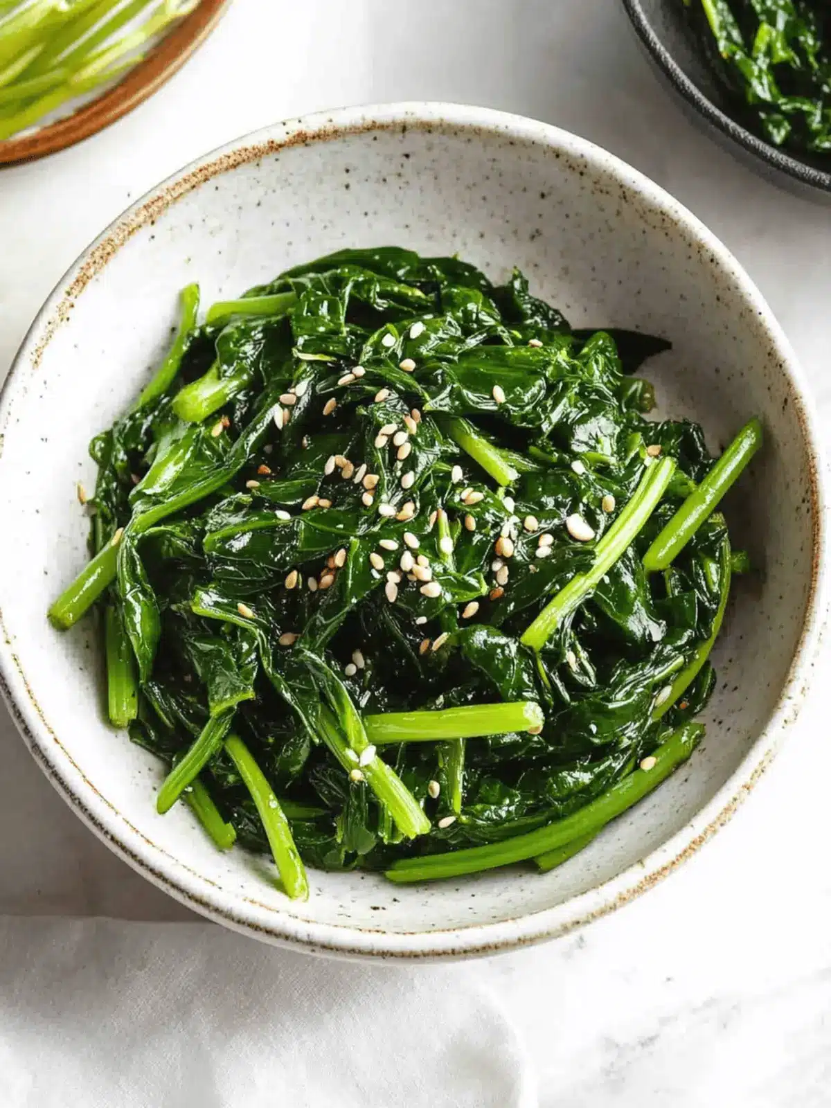 Korean Spinach Side Dish