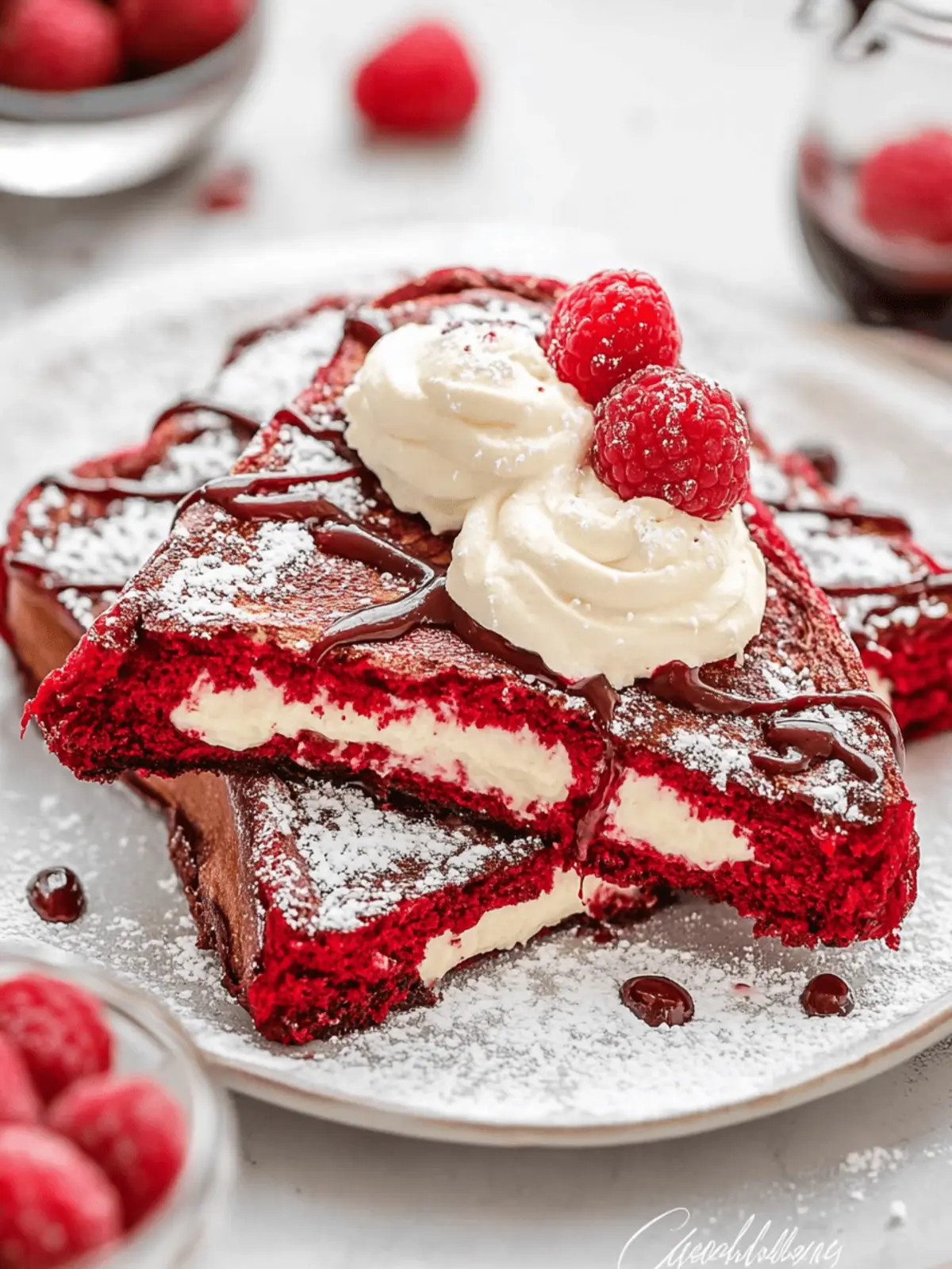 Red Velvet French Toast