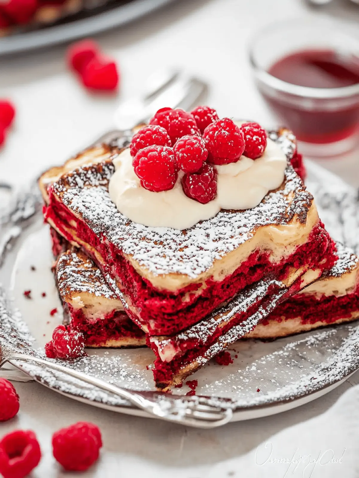 Red Velvet French Toast