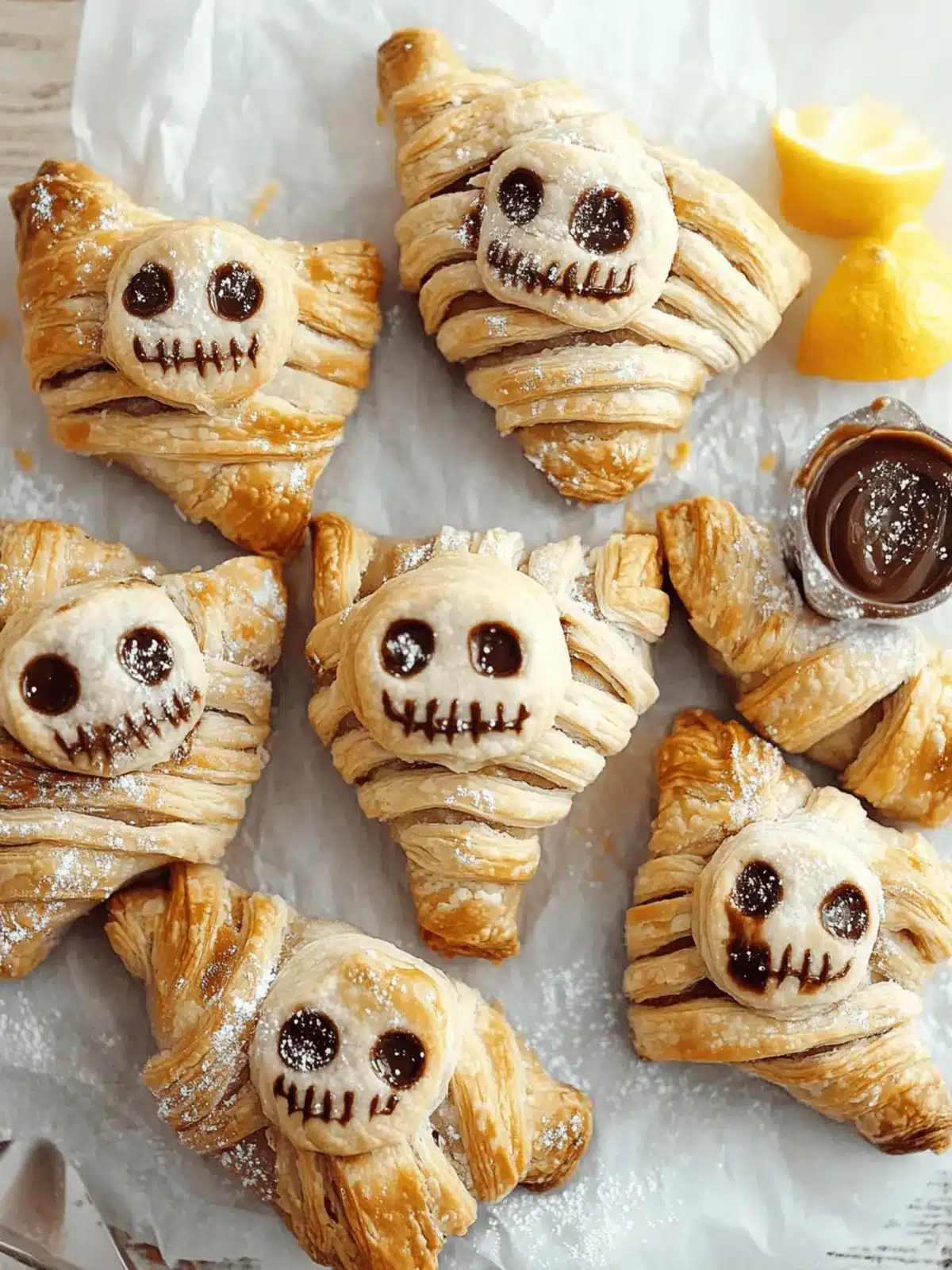 Nutella Mummy Hand Pies