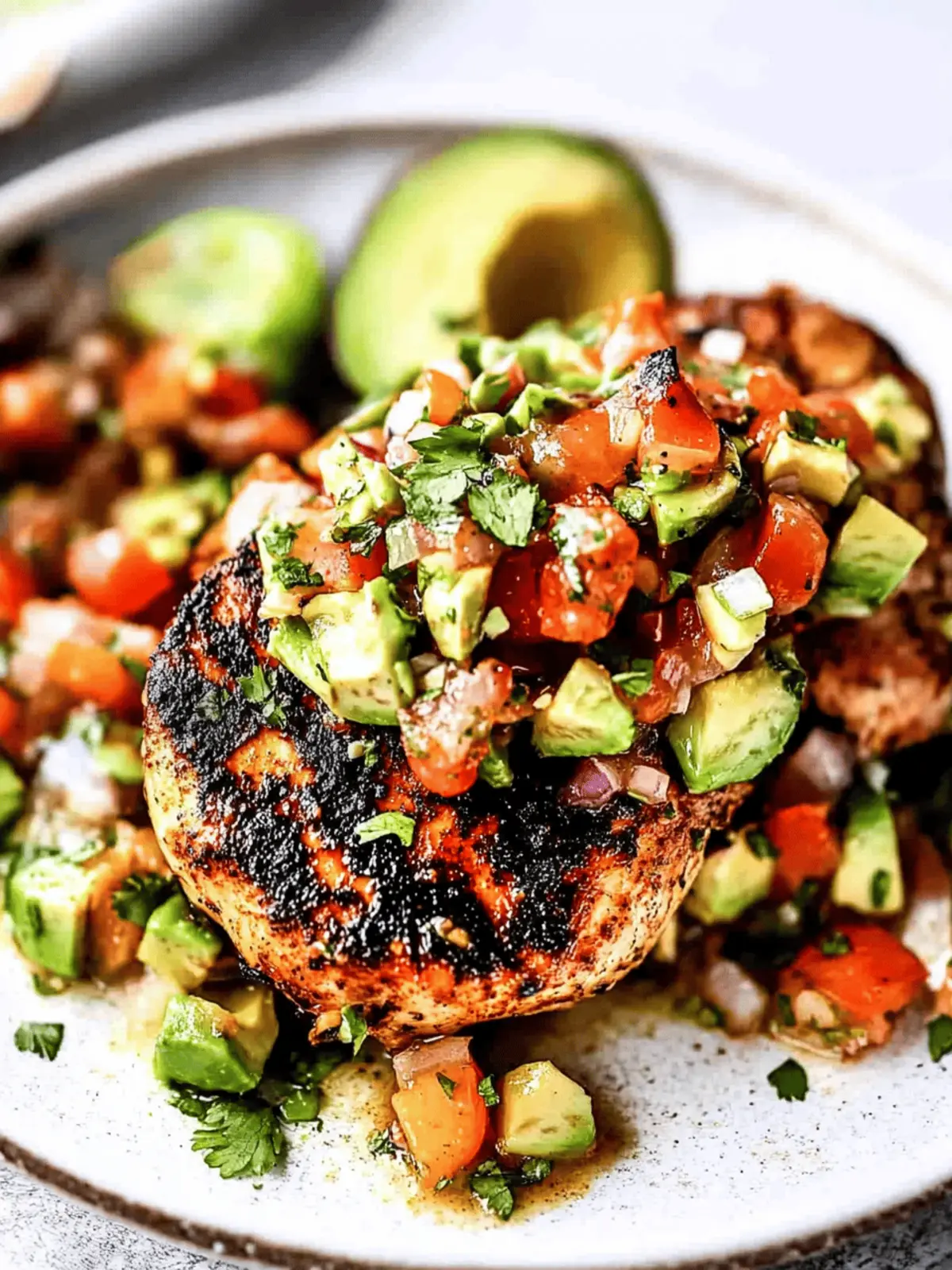 Fiesta Lime Chicken Recipe with Avocado