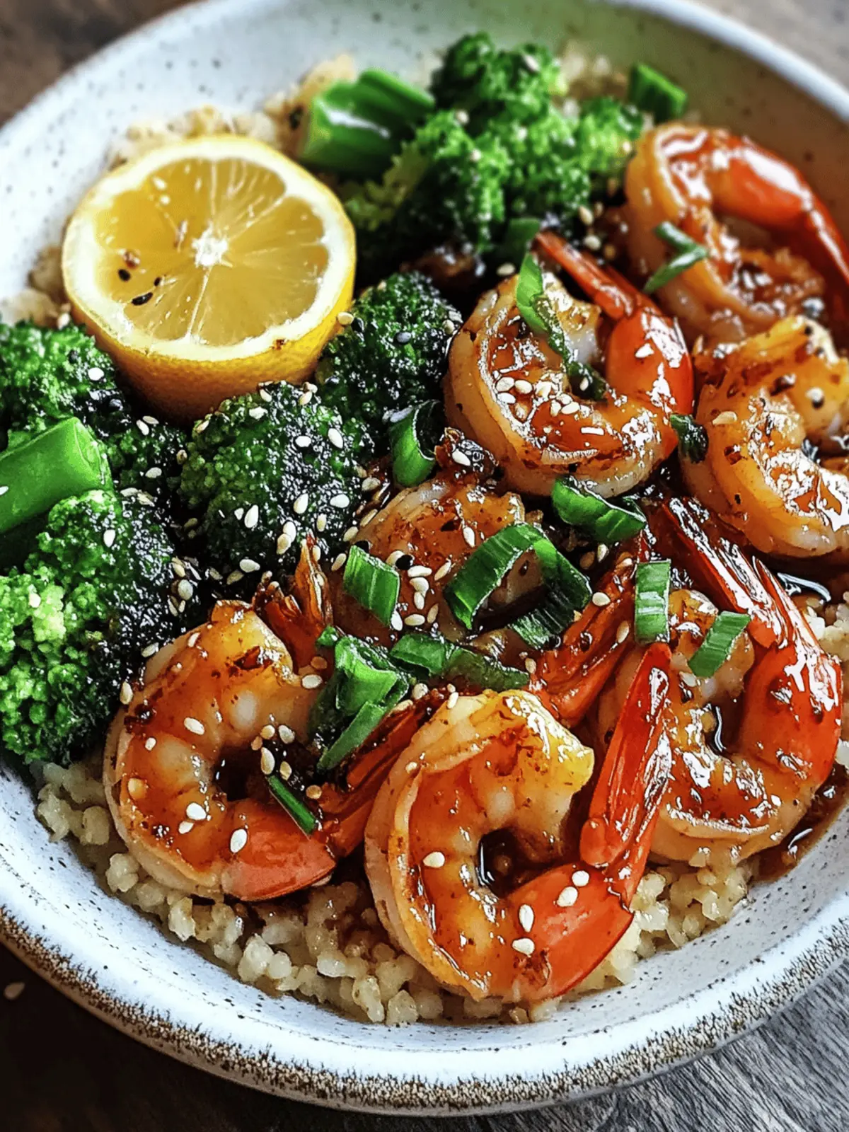 Honey Garlic Shrimp Bowls