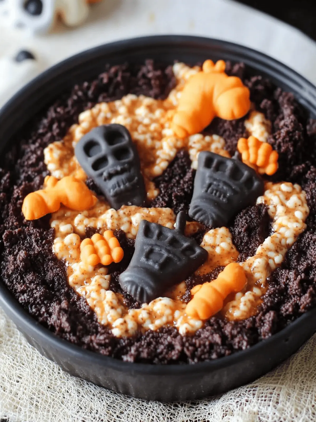 Graveyard Dip (Halloween Brownie Batter Dip)