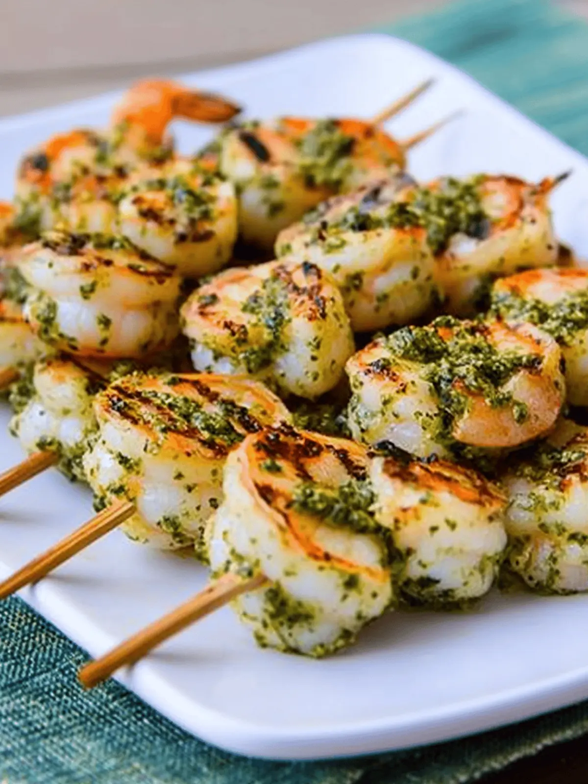 Pesto Grilled Shrimp