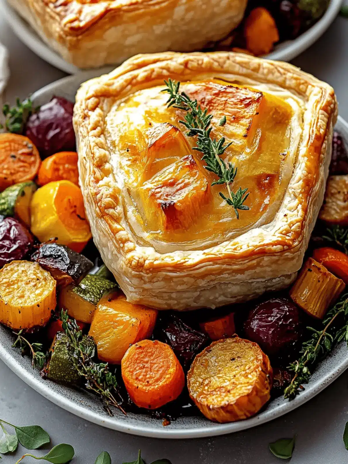 Roasted Autumn Vegetable Pot Pies