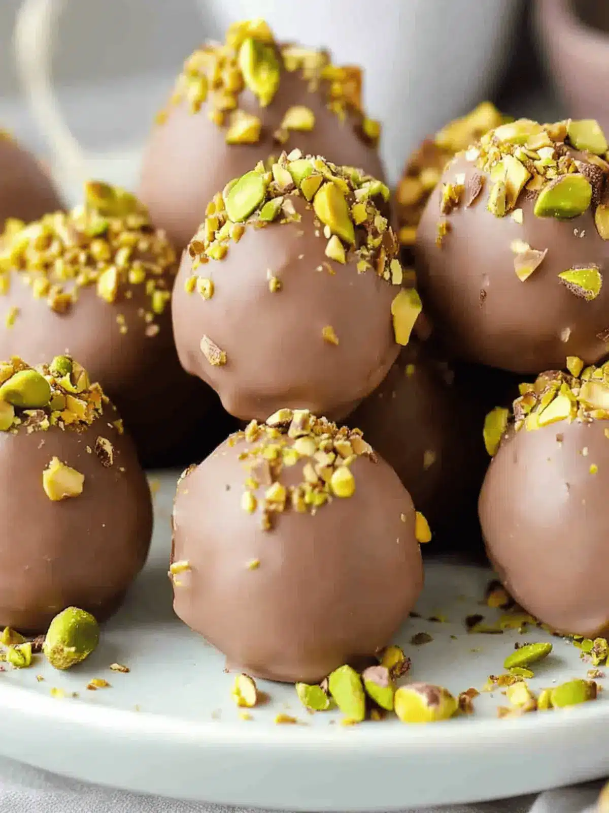 Pistachio Ganache Truffles