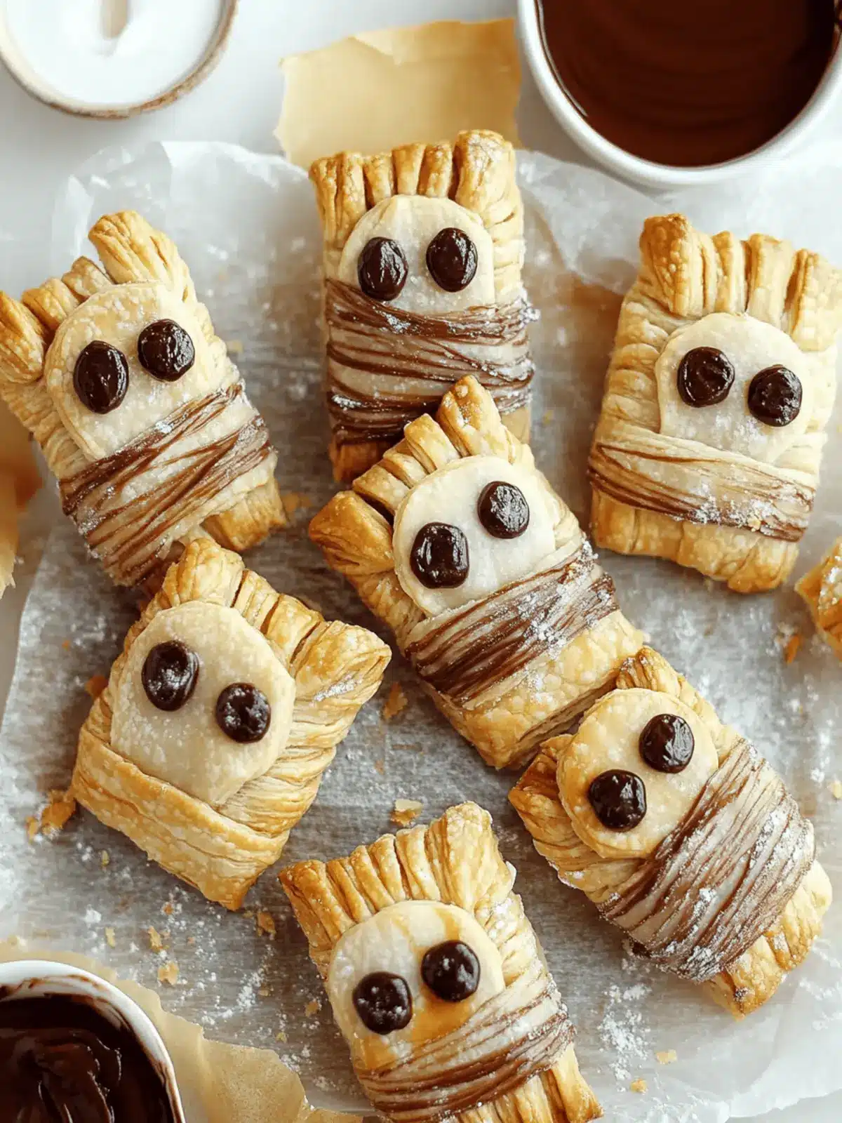Nutella Mummy Hand Pies