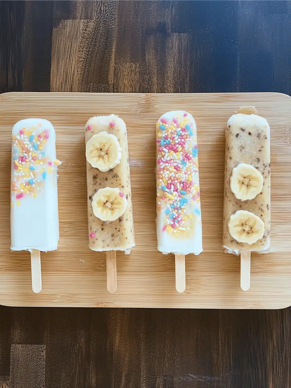 Frozen Banana Yogurt Pops