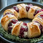 Turkey Cranberry Crescent Ring