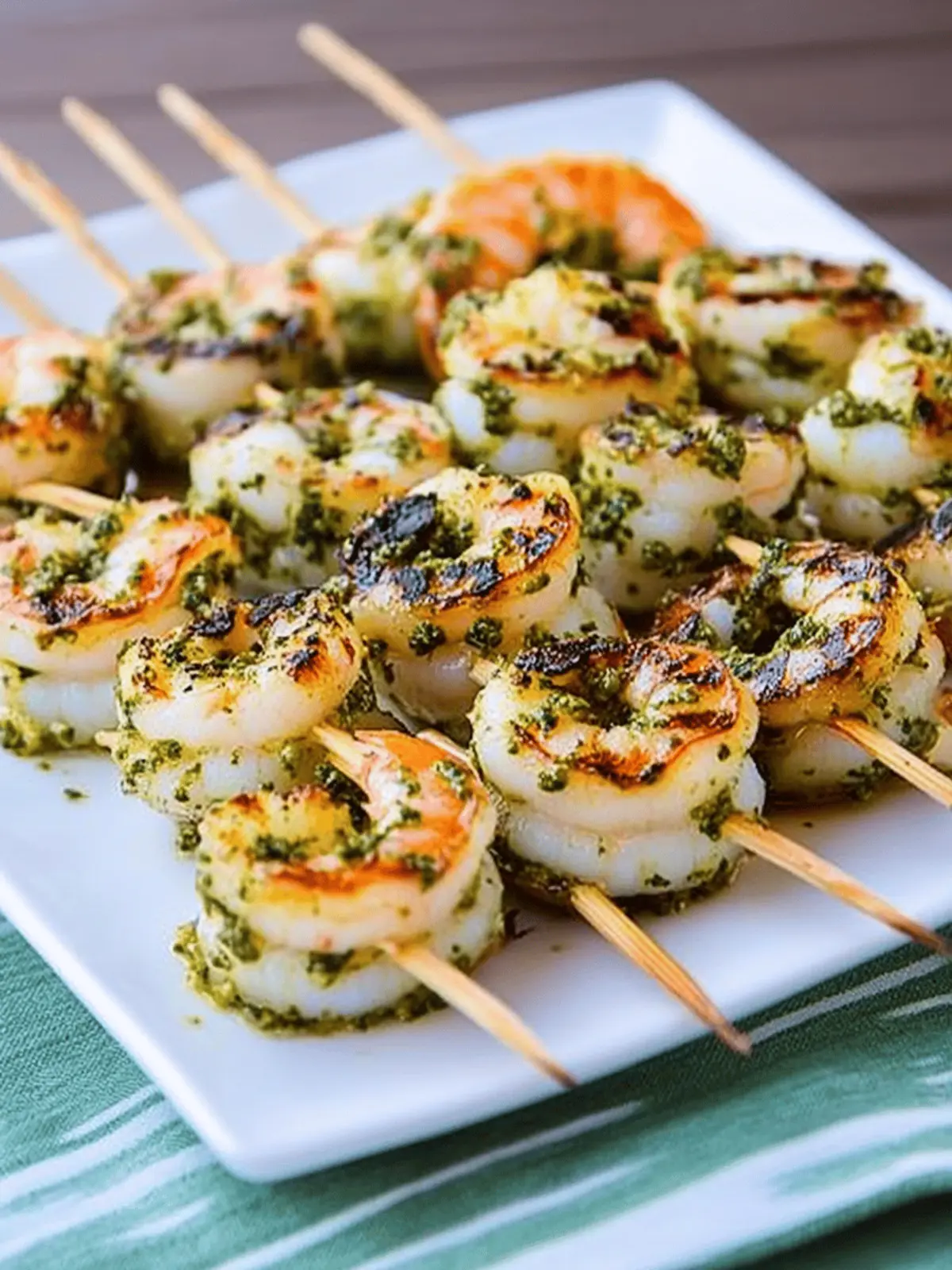 Pesto Grilled Shrimp