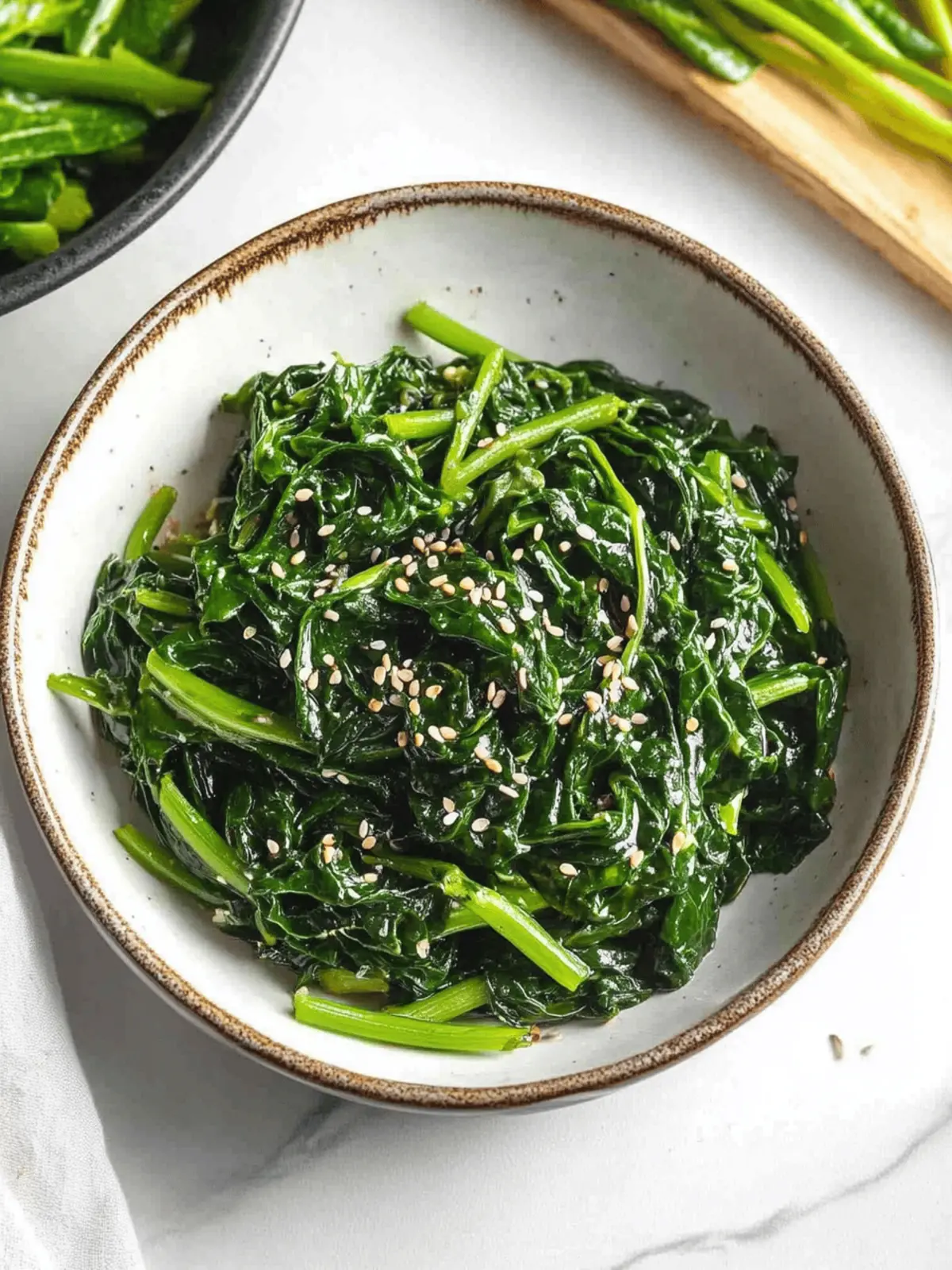 Korean Spinach Side Dish