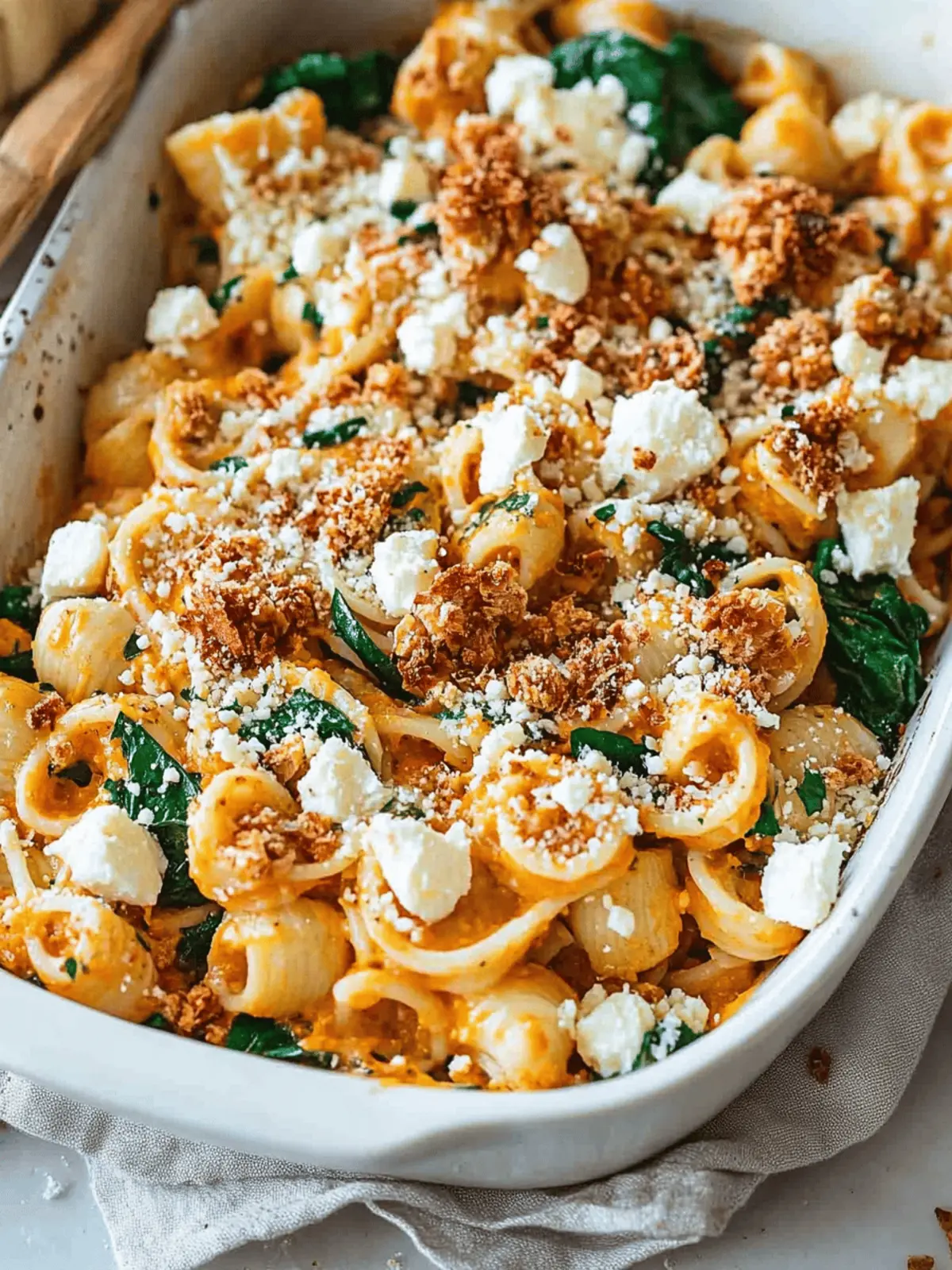 Pumpkin Feta Pasta