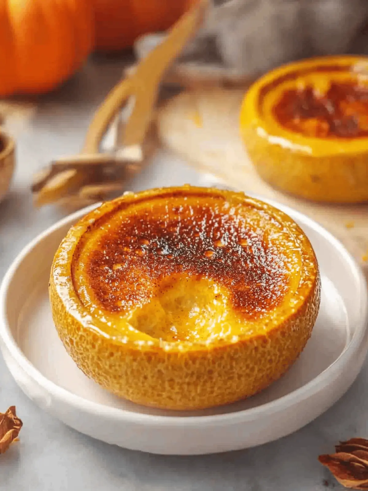 Pumpkin Spice Crème Brûlée