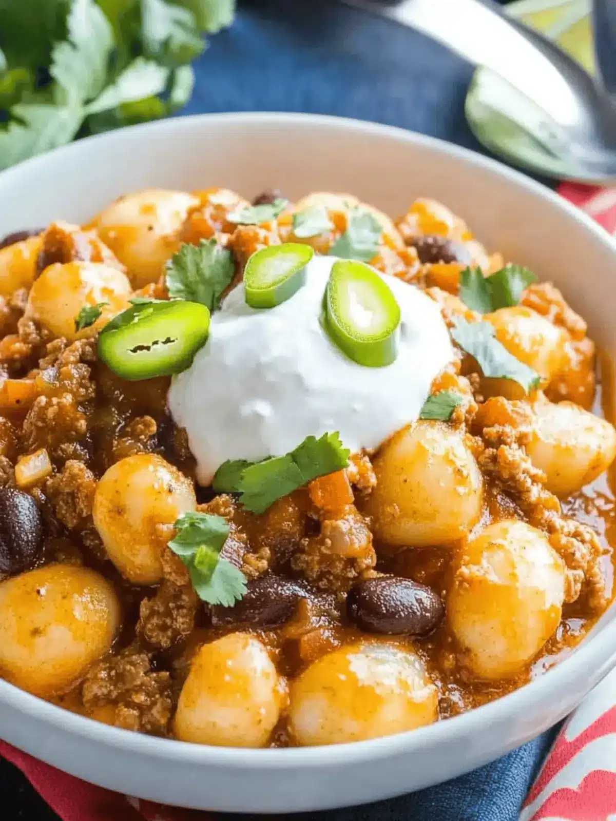 One Pot Taco Gnocchi