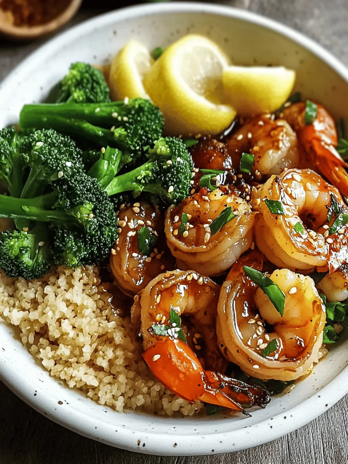 Honey Garlic Shrimp Bowls