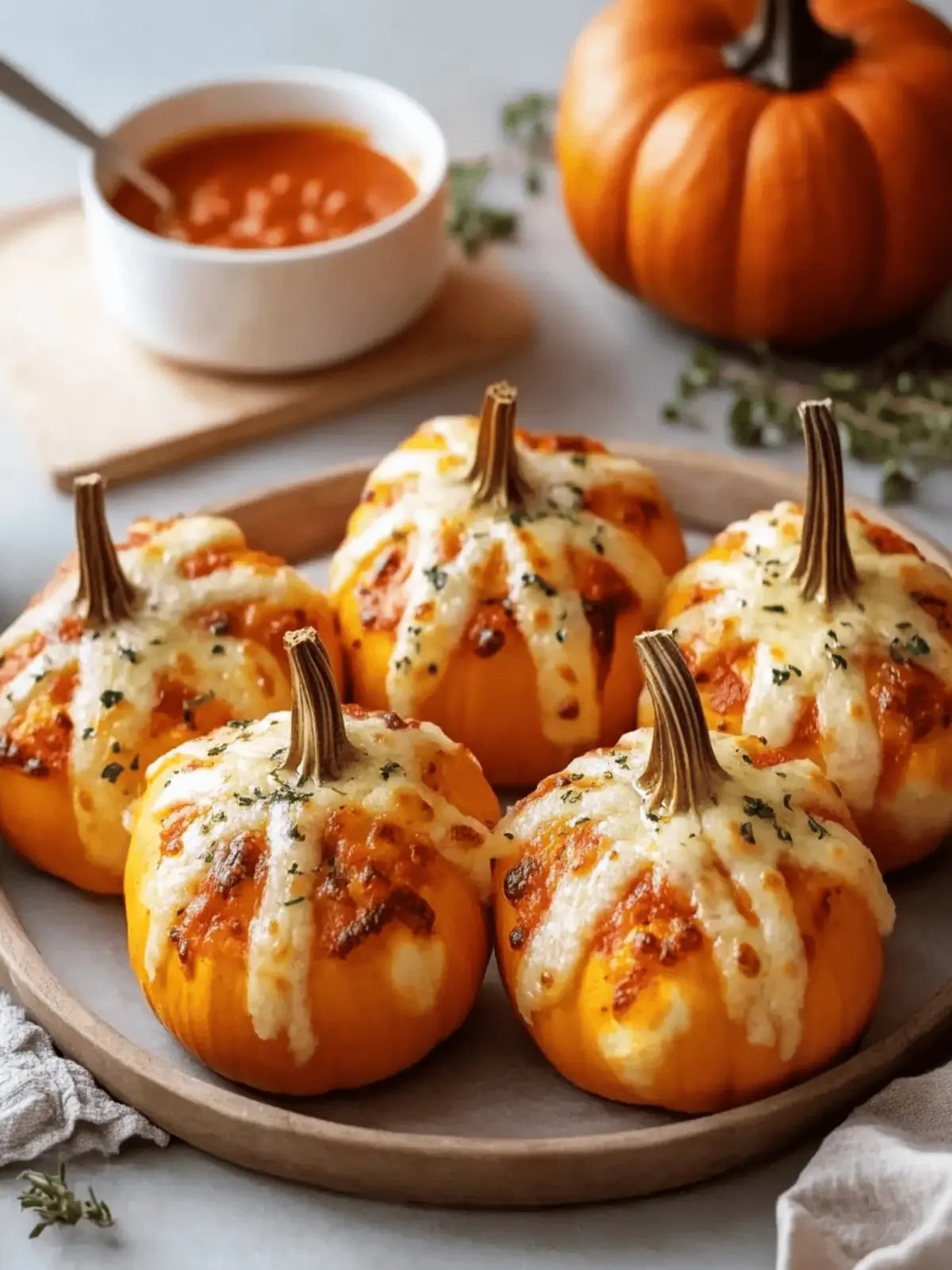 Pizza-Stuffed Pumpkins