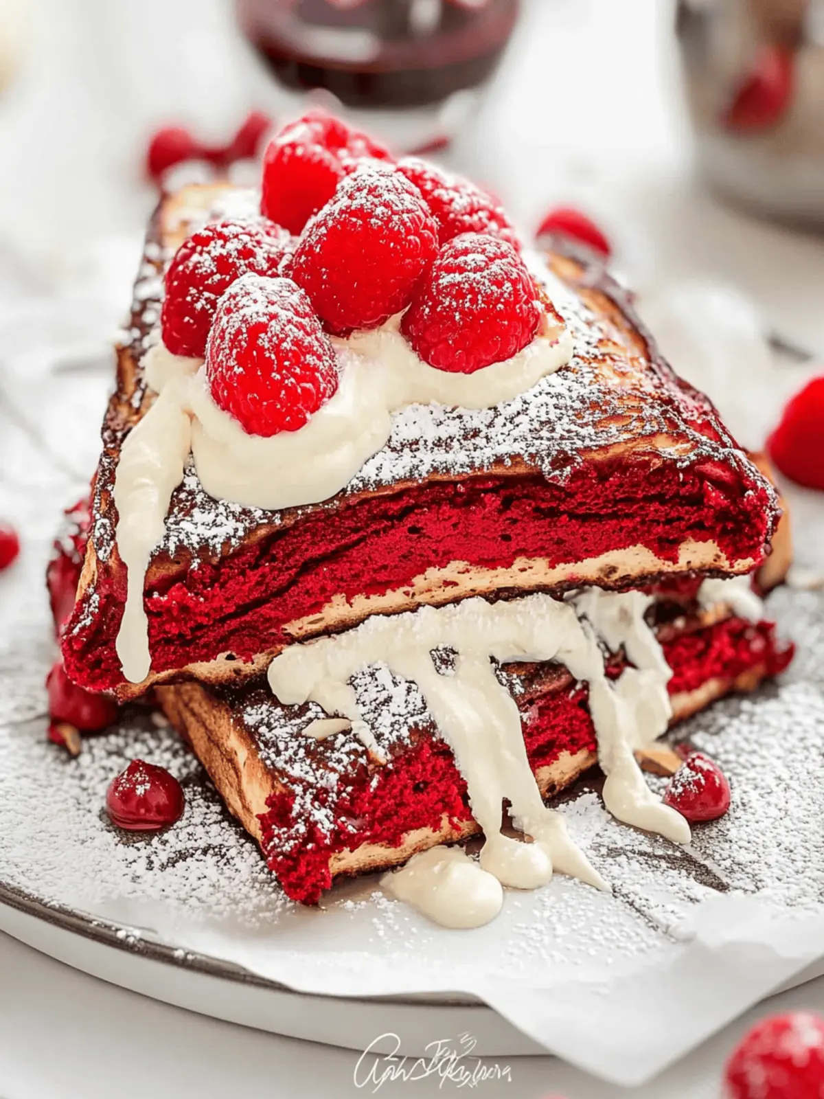 Red Velvet French Toast