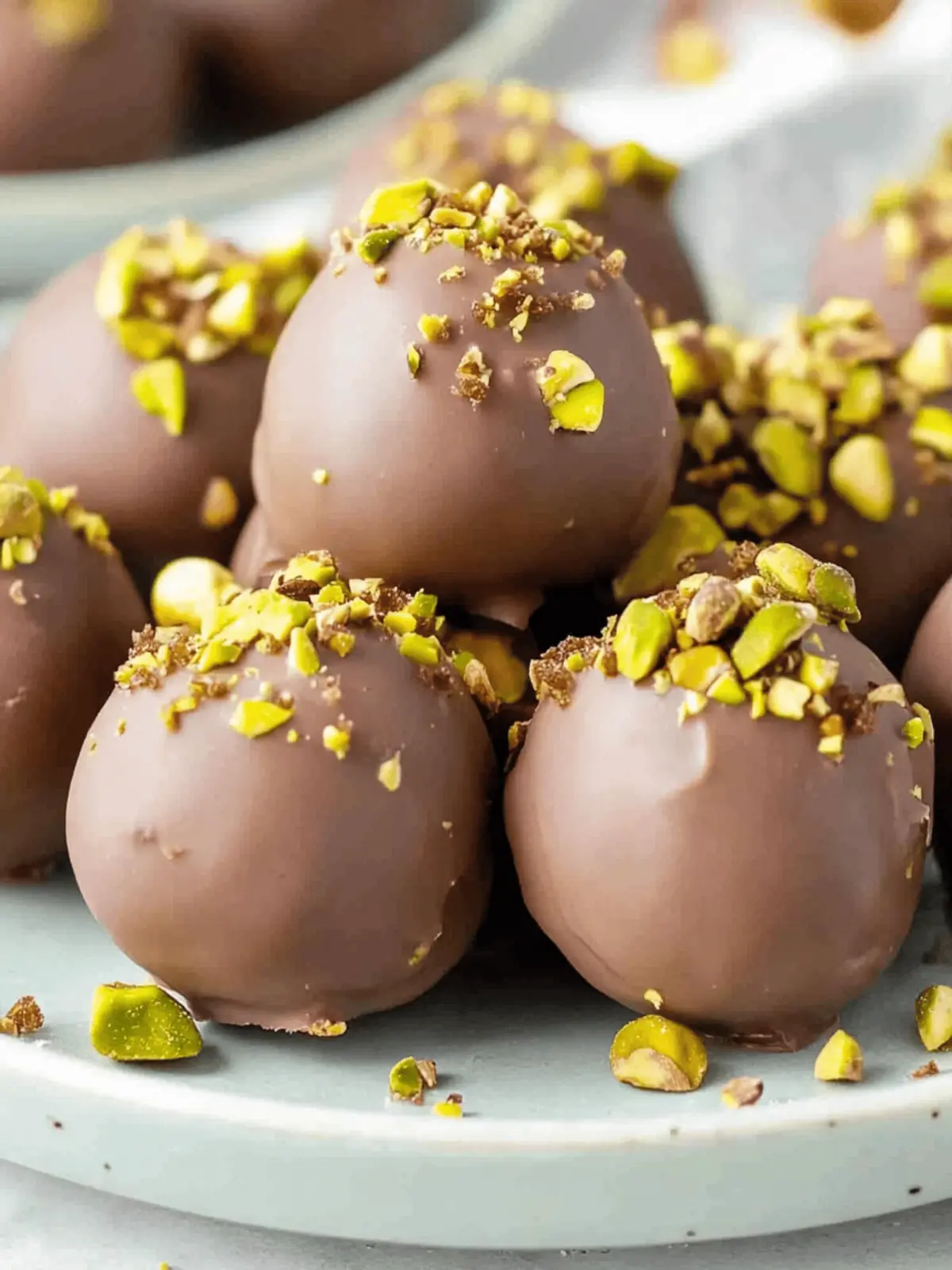 Pistachio Ganache Truffles