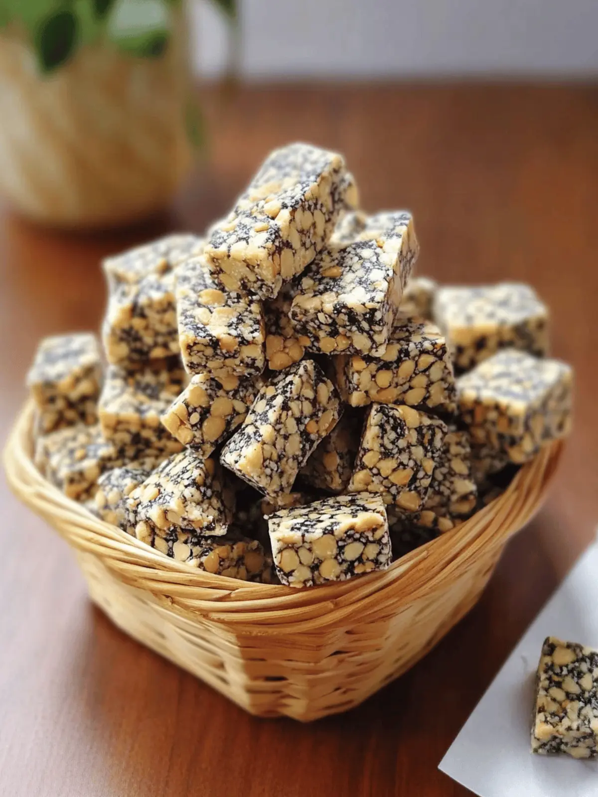 Crunchy Sesame Candy With Peanut