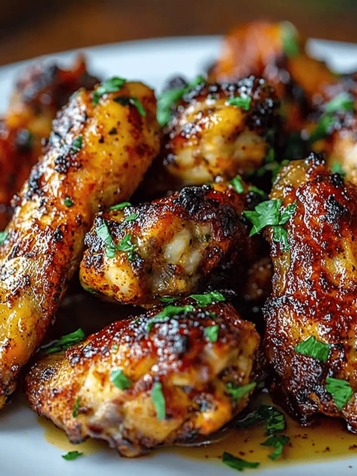 Cajun Garlic Chicken Wings Feast