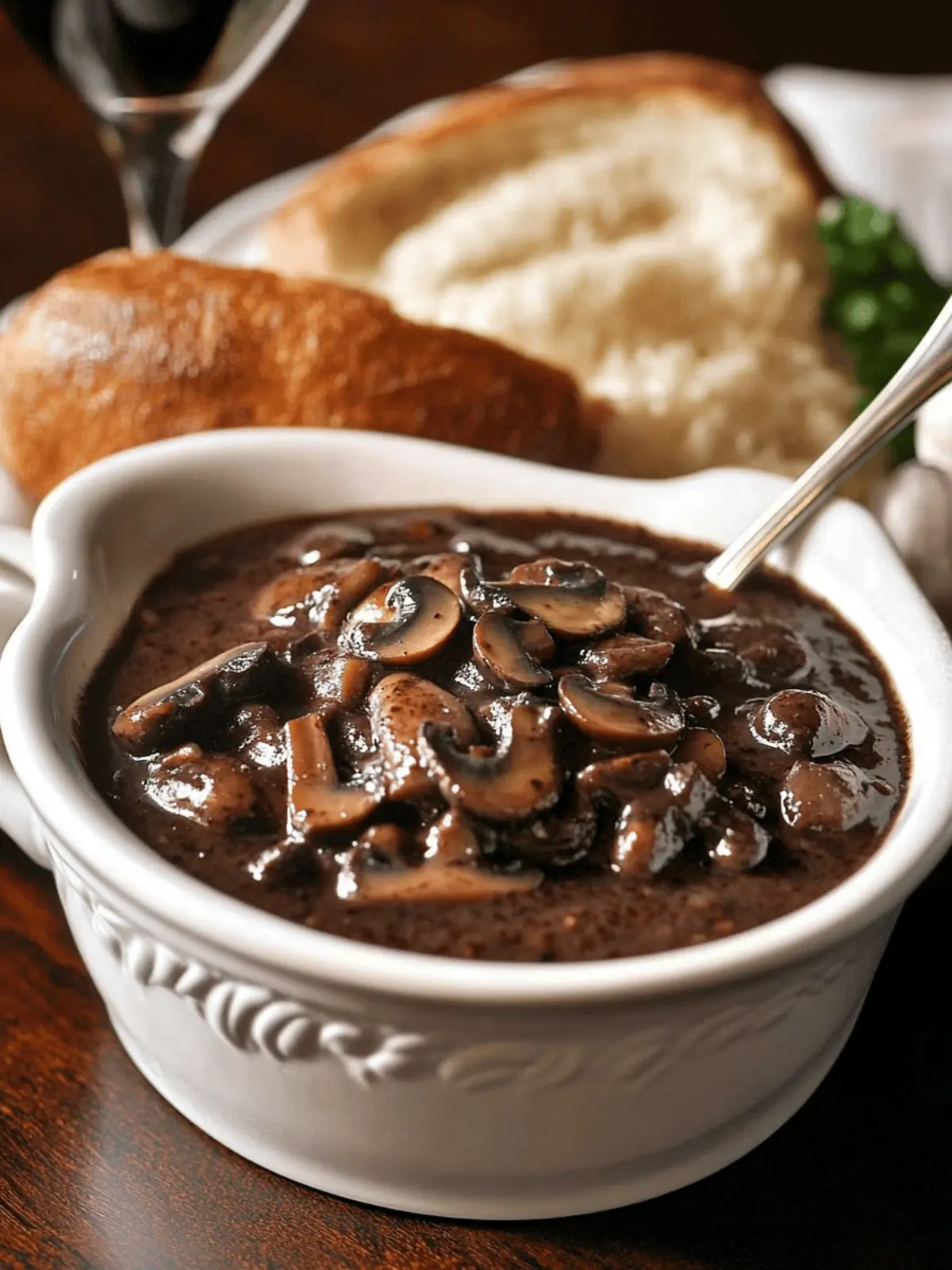 Red Wine Mushroom Sauce