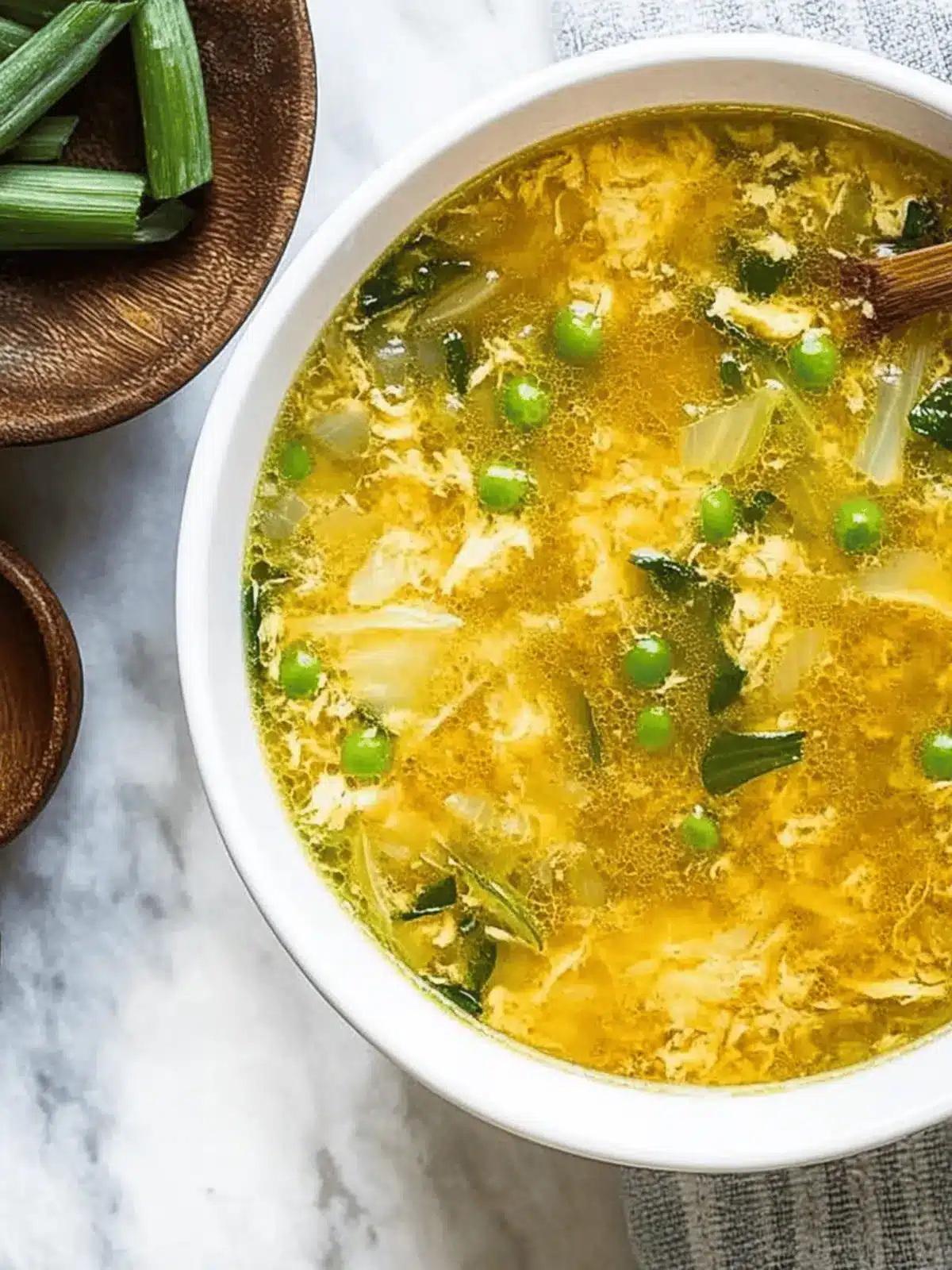 Napa Cabbage Egg Drop Soup
