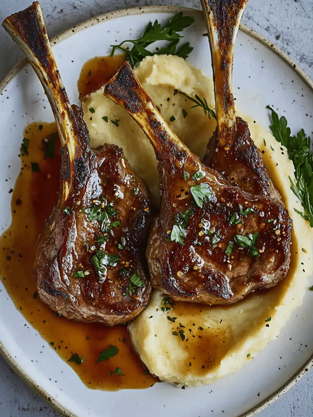 Honey Garlic Glazed Lamb Chops