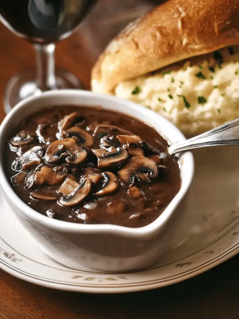 Red Wine Mushroom Sauce
