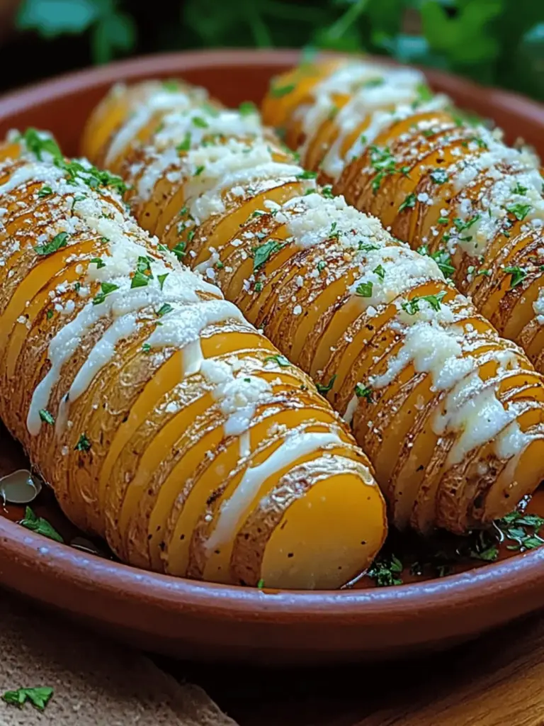 Garlic Butter Hasselback Potatoes