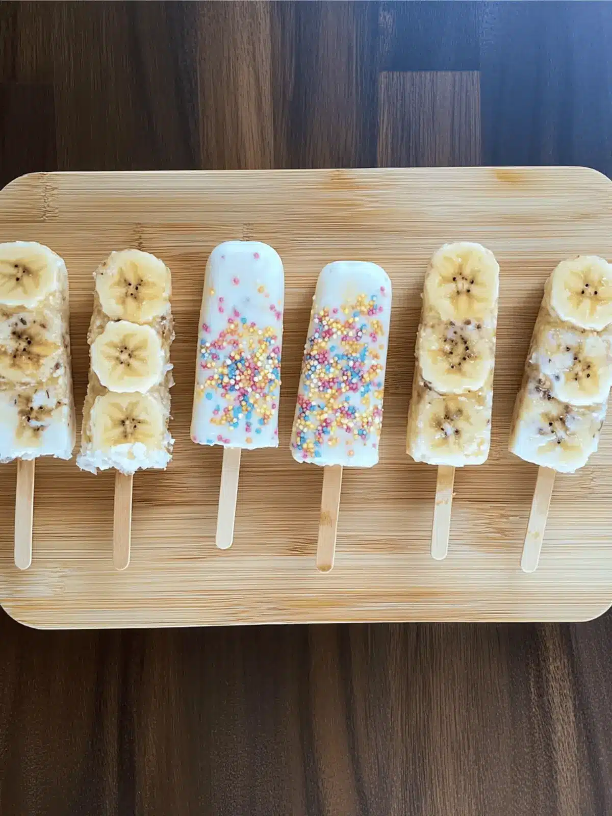 Frozen Banana Yogurt Pops