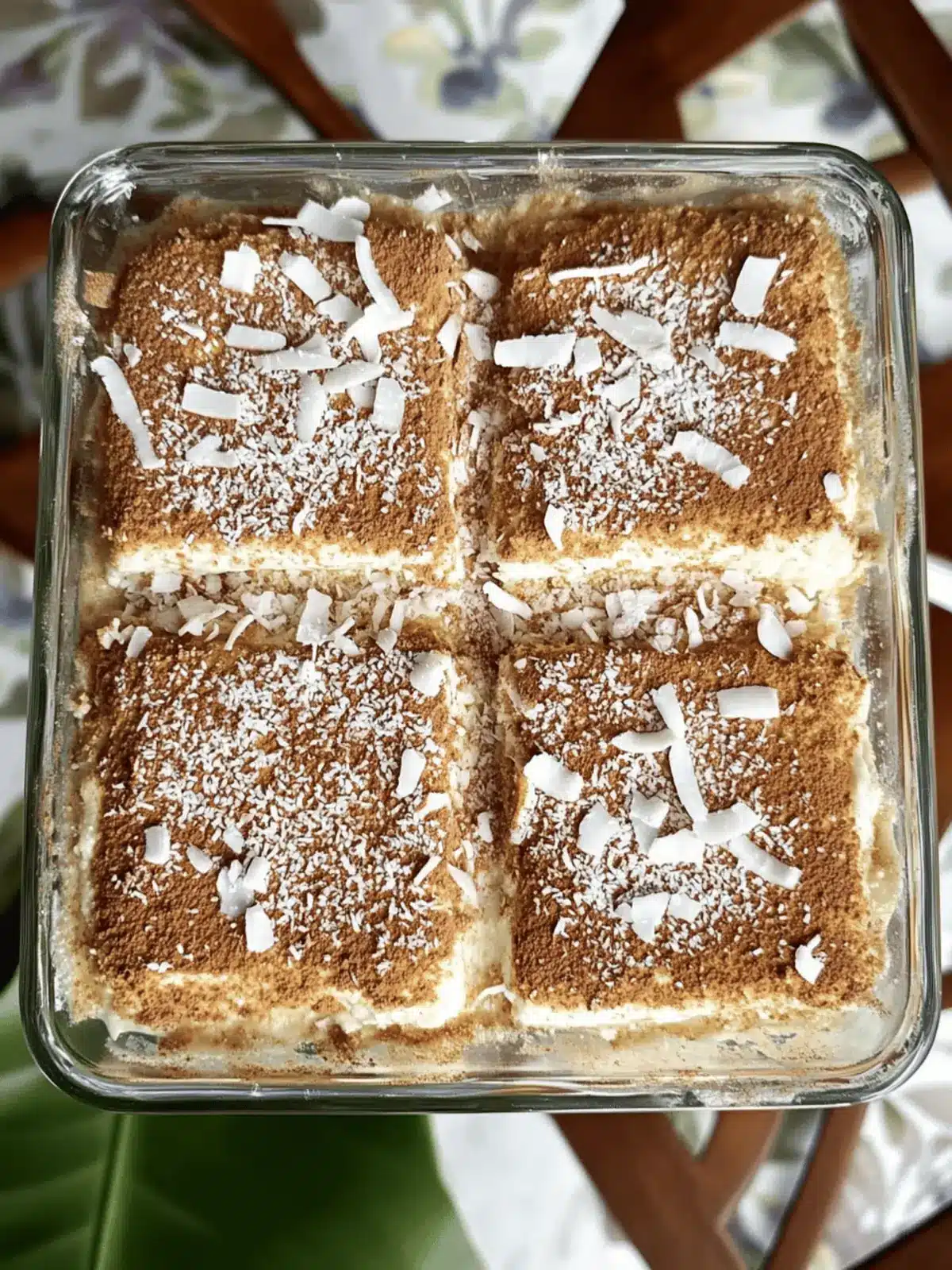 Coconut Rum (Coquito) Tiramisu