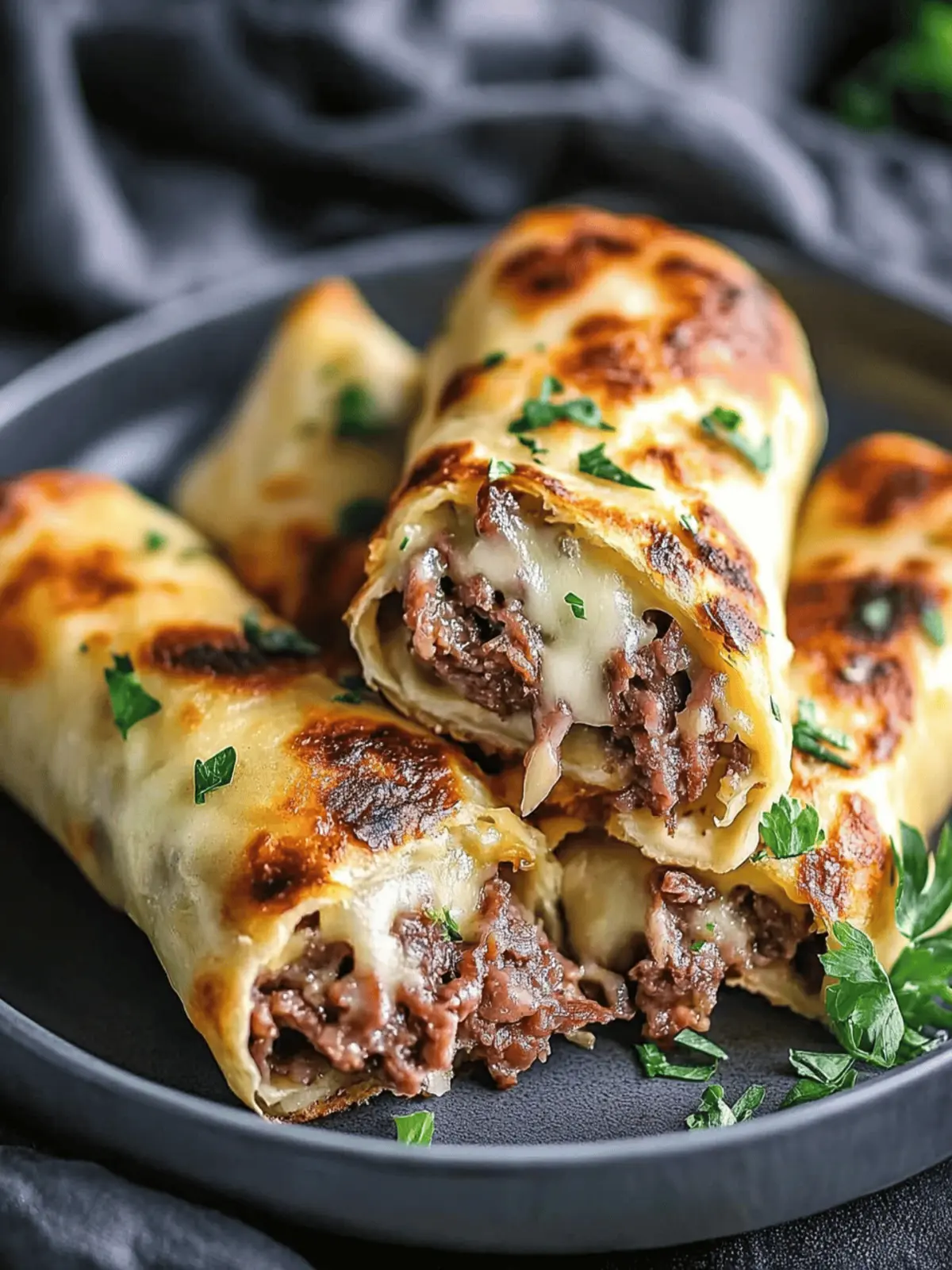 Keto Philly Cheesesteak Rolls