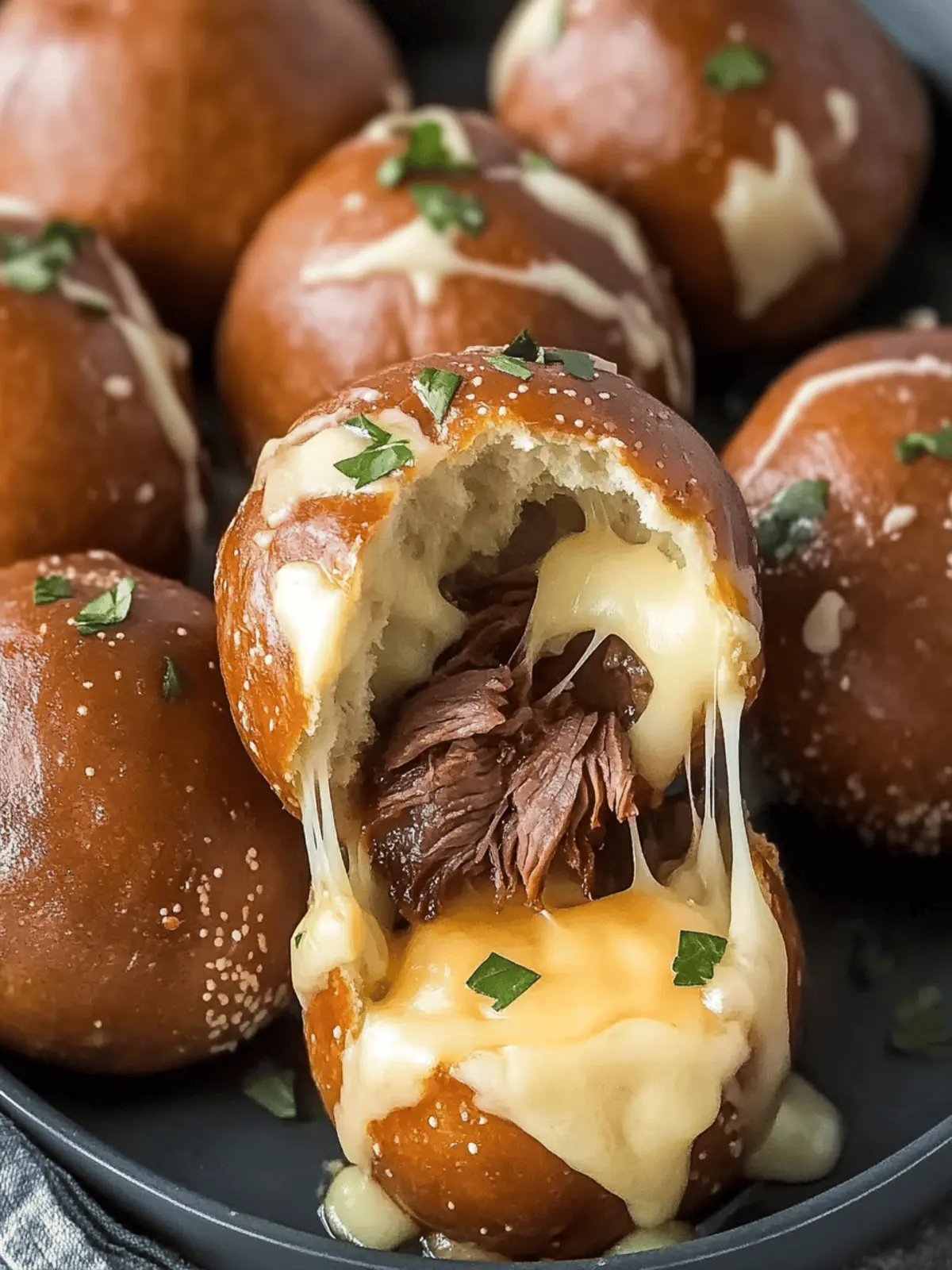 Smoked Brisket Beer Cheese Bombs