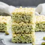 Pistachio Rice Krispie Treats