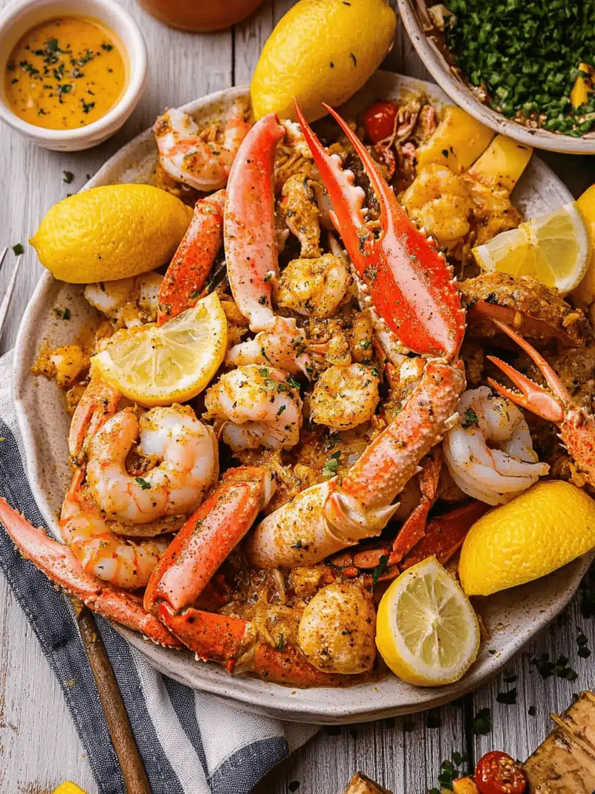 Cajun Seafood Boil with Garlic Butter Sauce