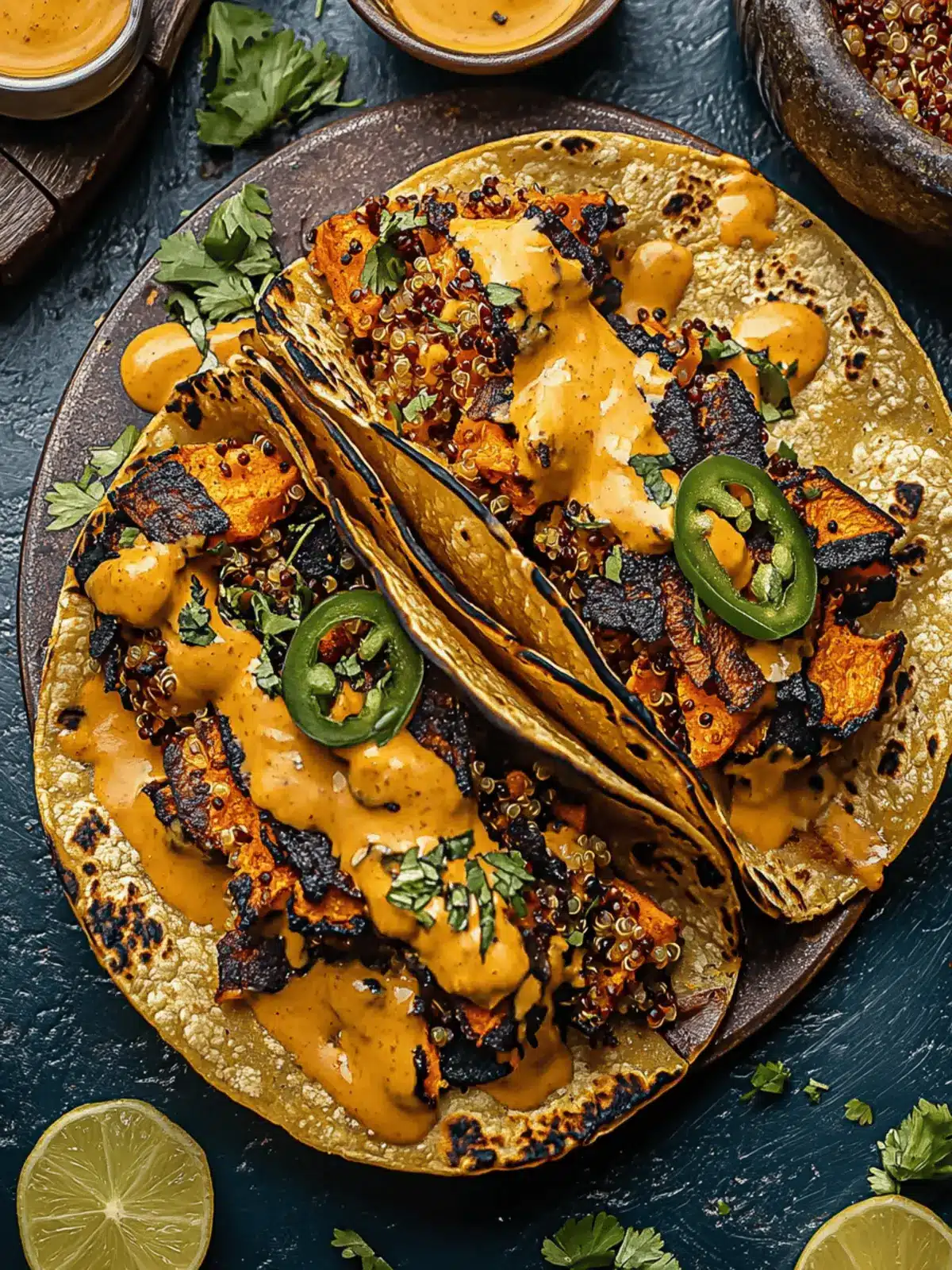 Chipotle Sweet Potato Quinoa Tacos