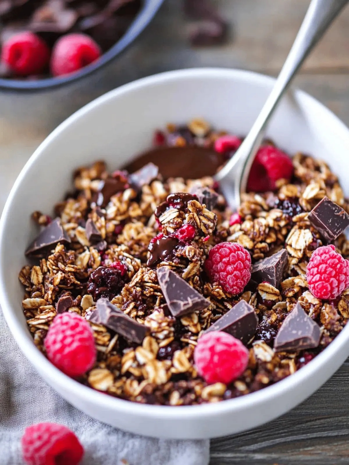 Raspberry Chocolate Chunk Granola