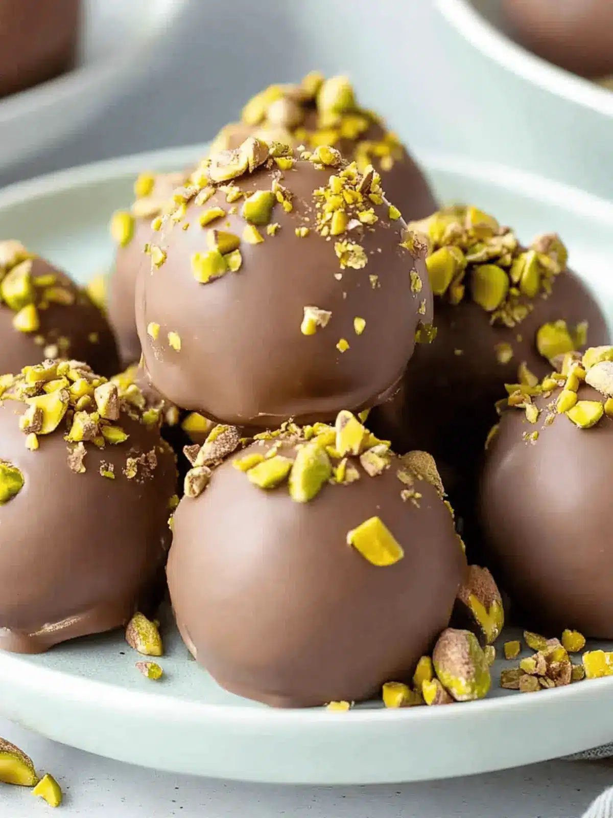 Pistachio Ganache Truffles