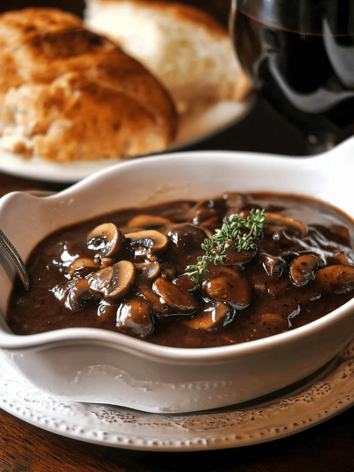 Red Wine Mushroom Sauce