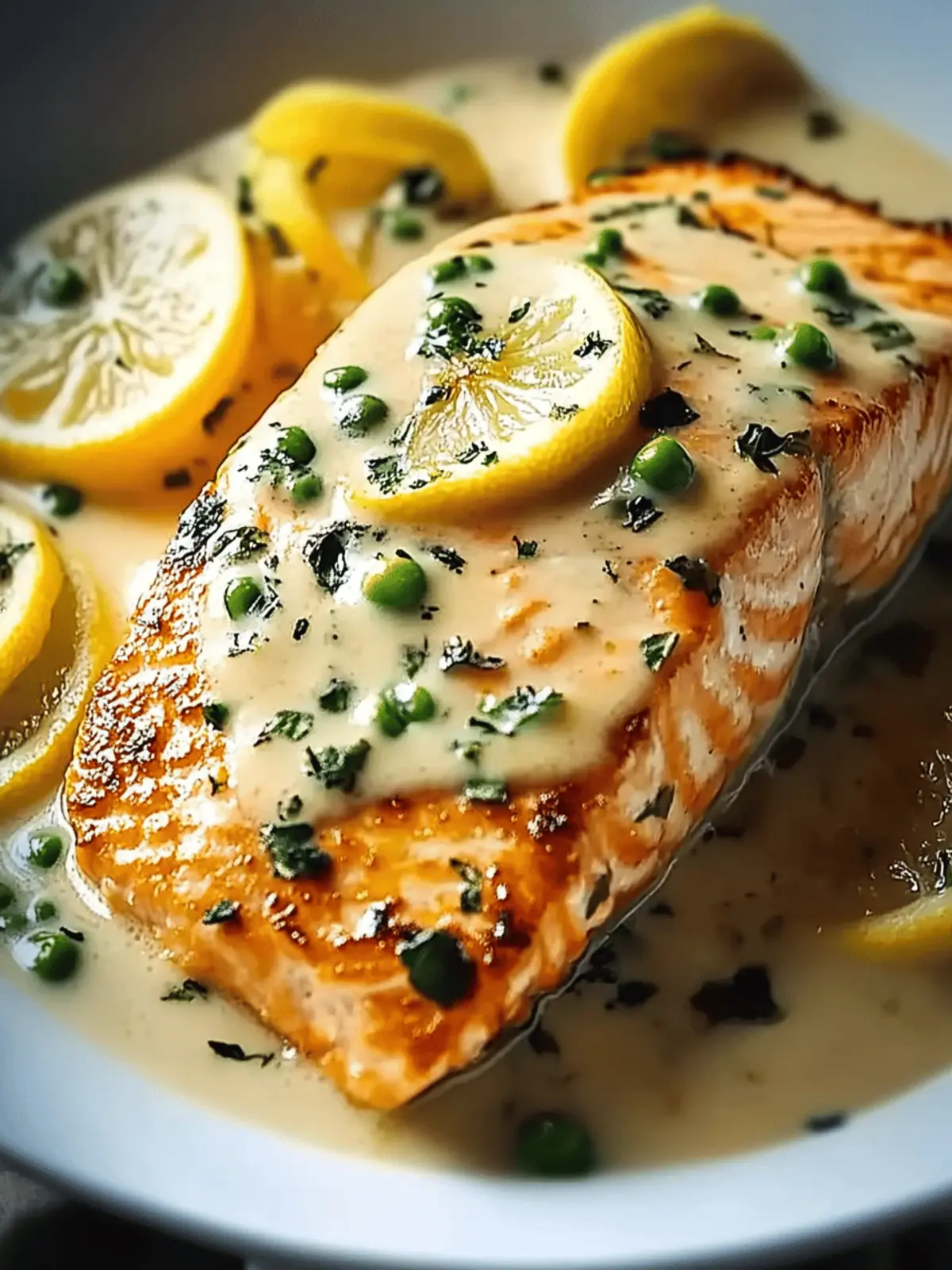 Creamy Lemon Salmon Piccata