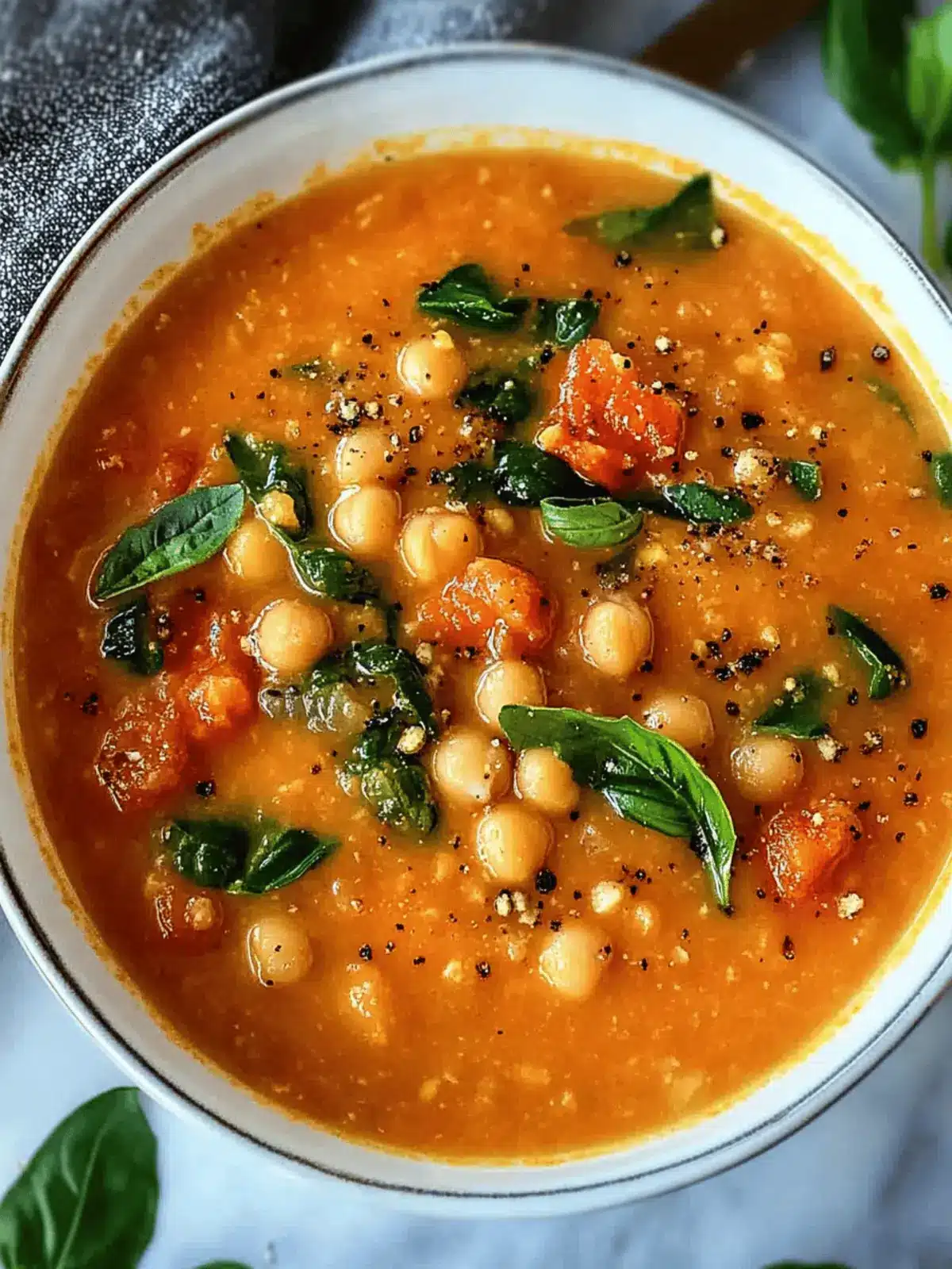 Chickpea Tomato Soup