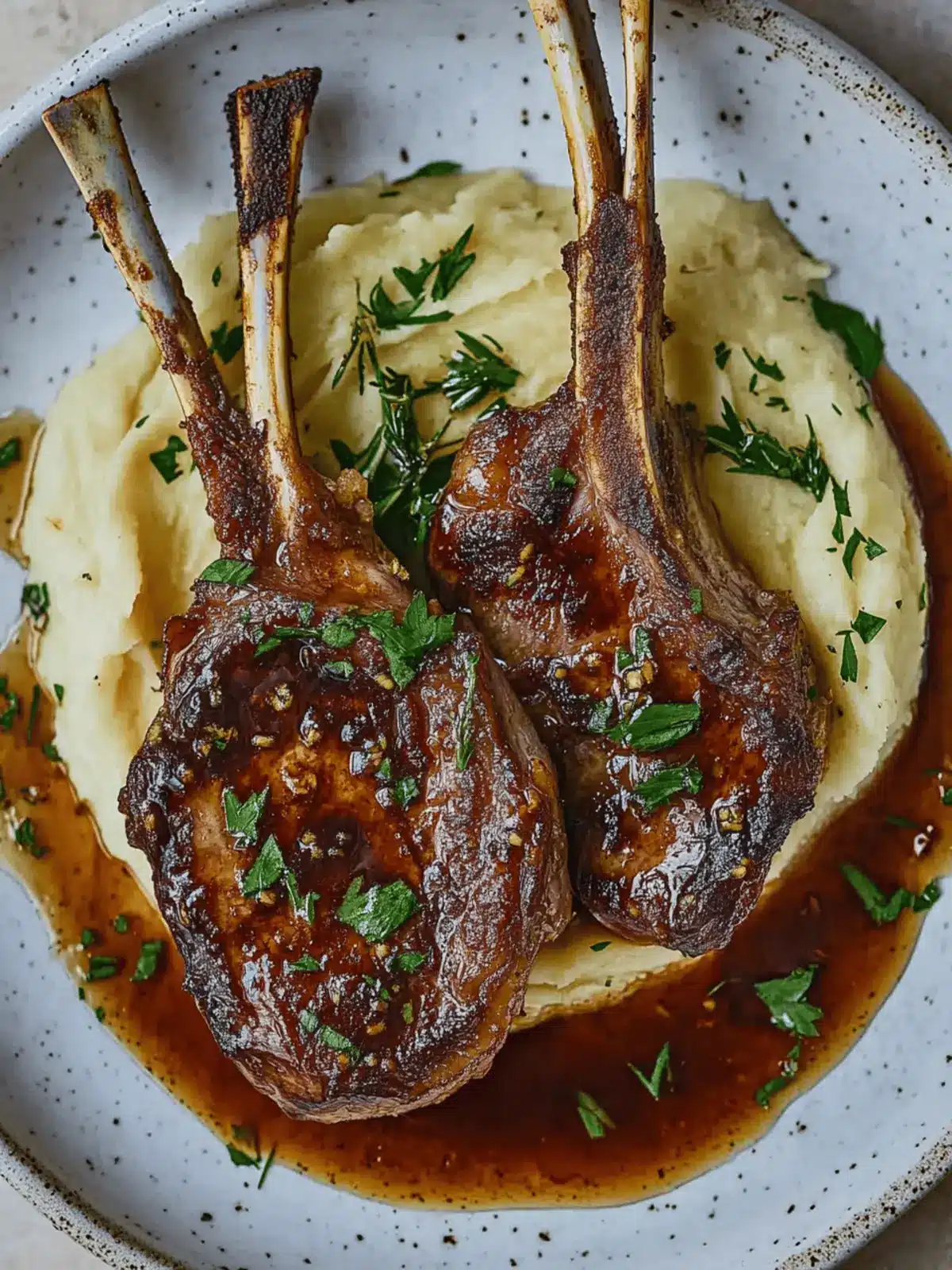 Honey Garlic Glazed Lamb Chops