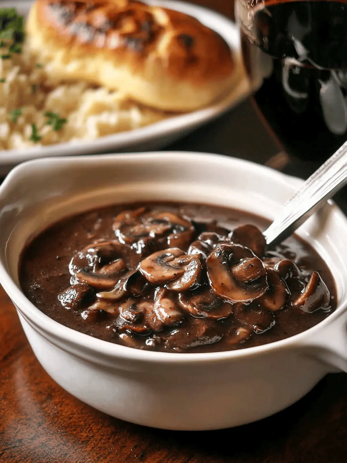 Red Wine Mushroom Sauce