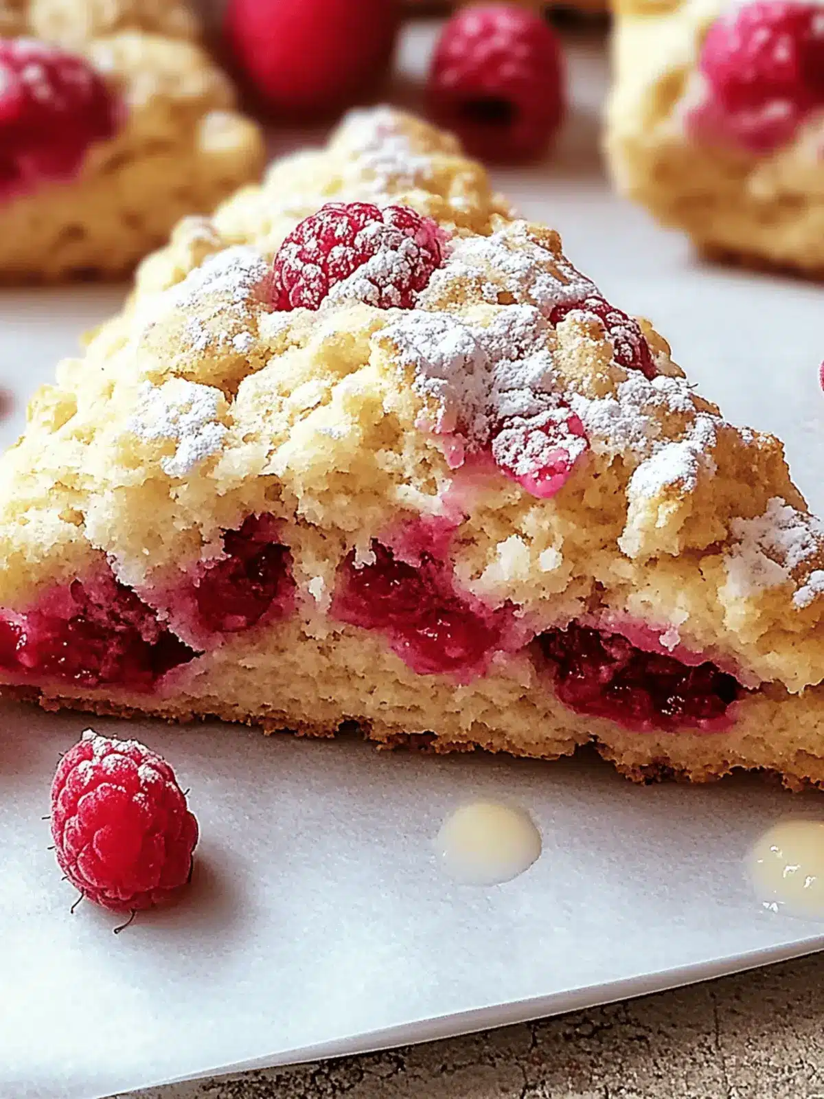 Lemon Raspberry Scones