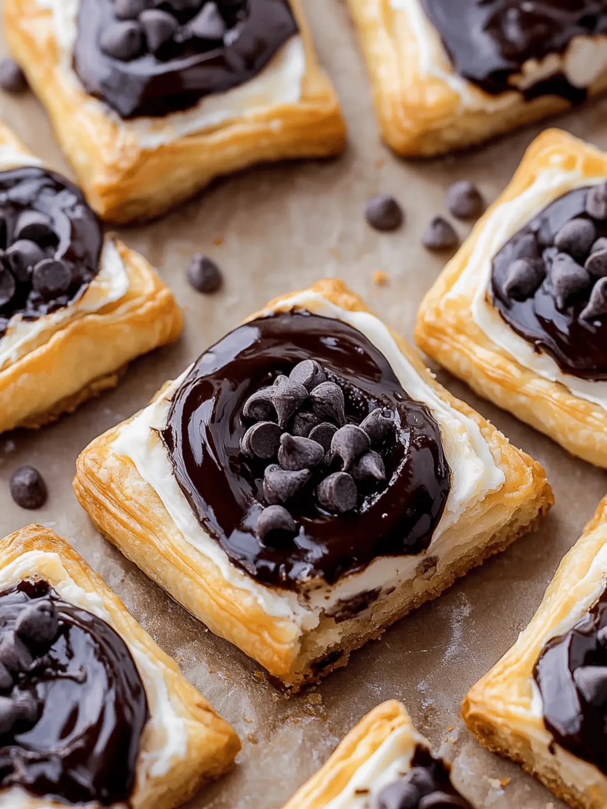 Chocolate Cream Cheese Danish
