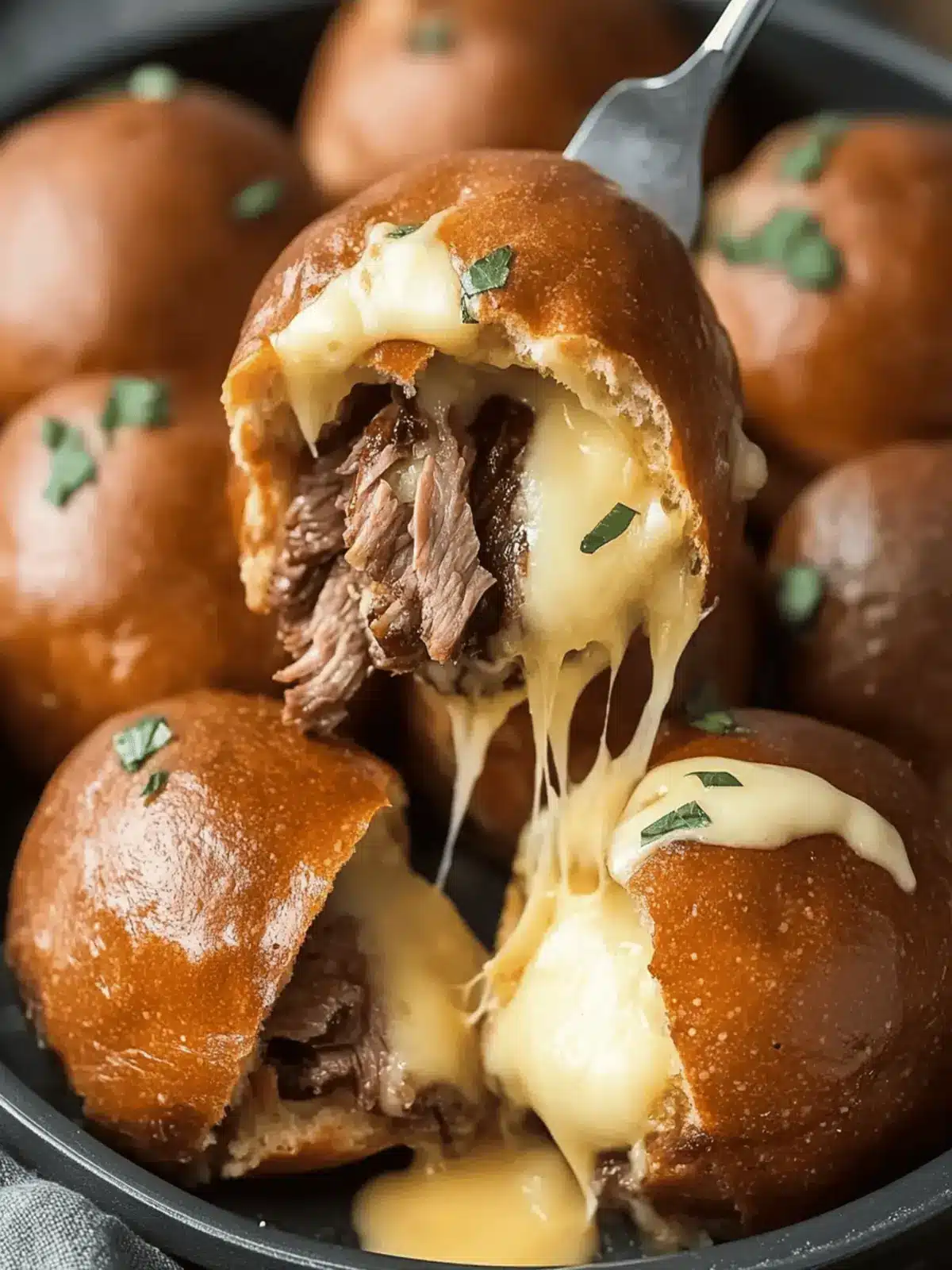Smoked Brisket Beer Cheese Bombs