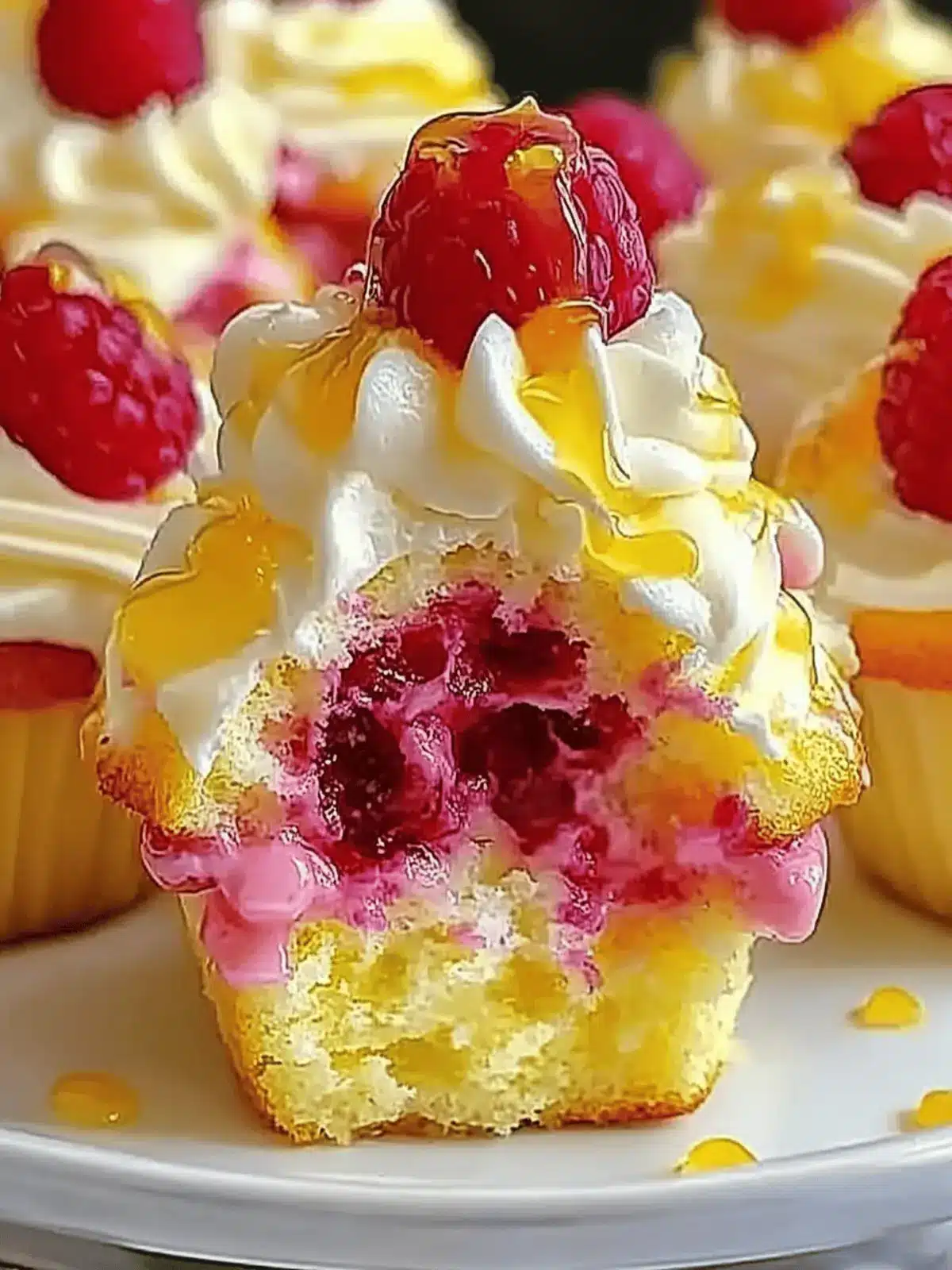 Raspberry Lemon Heaven Cupcakes
